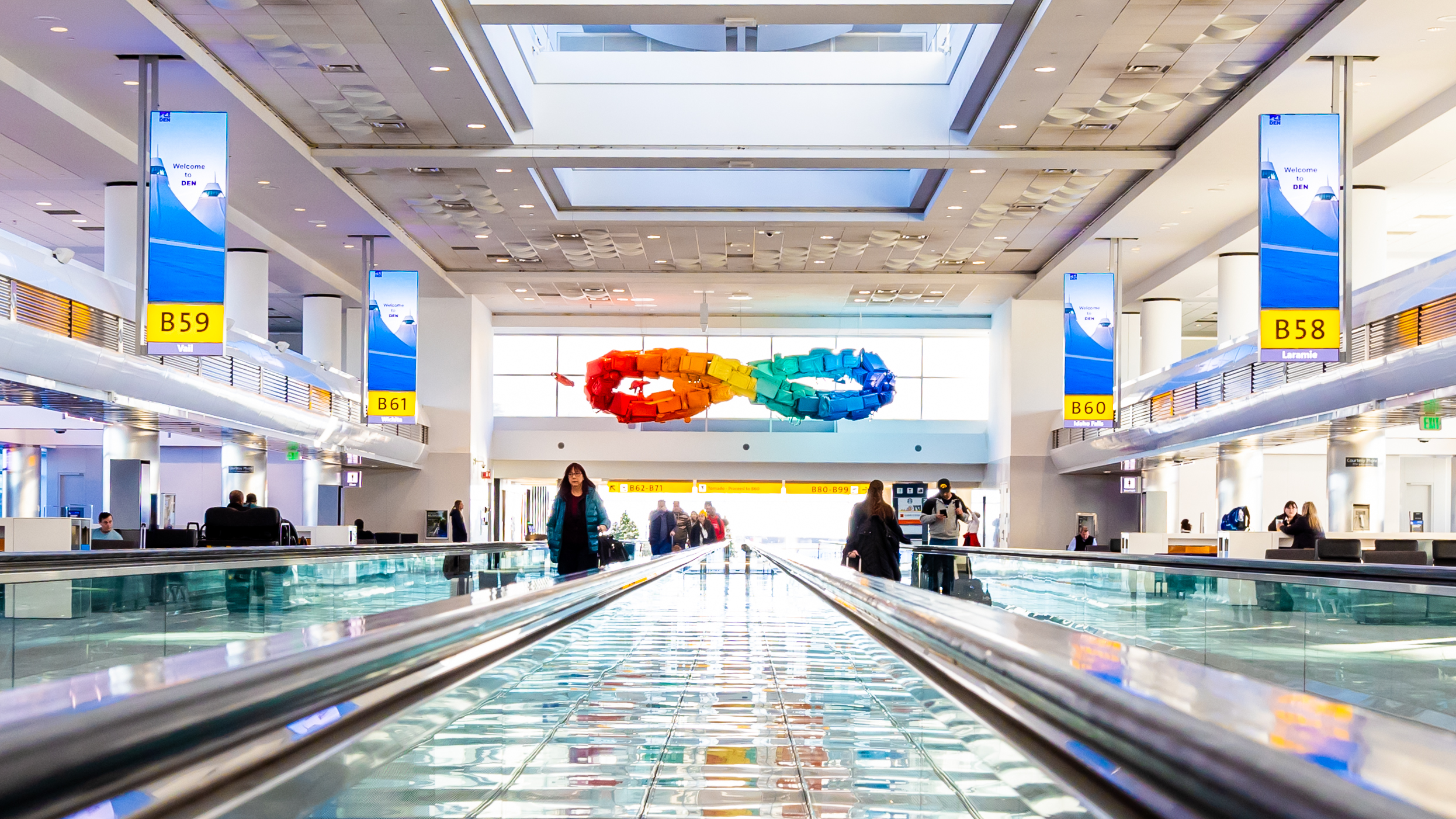 Detour's new sculpture hangs at DIA. (DIA/Peter Scott Barta)