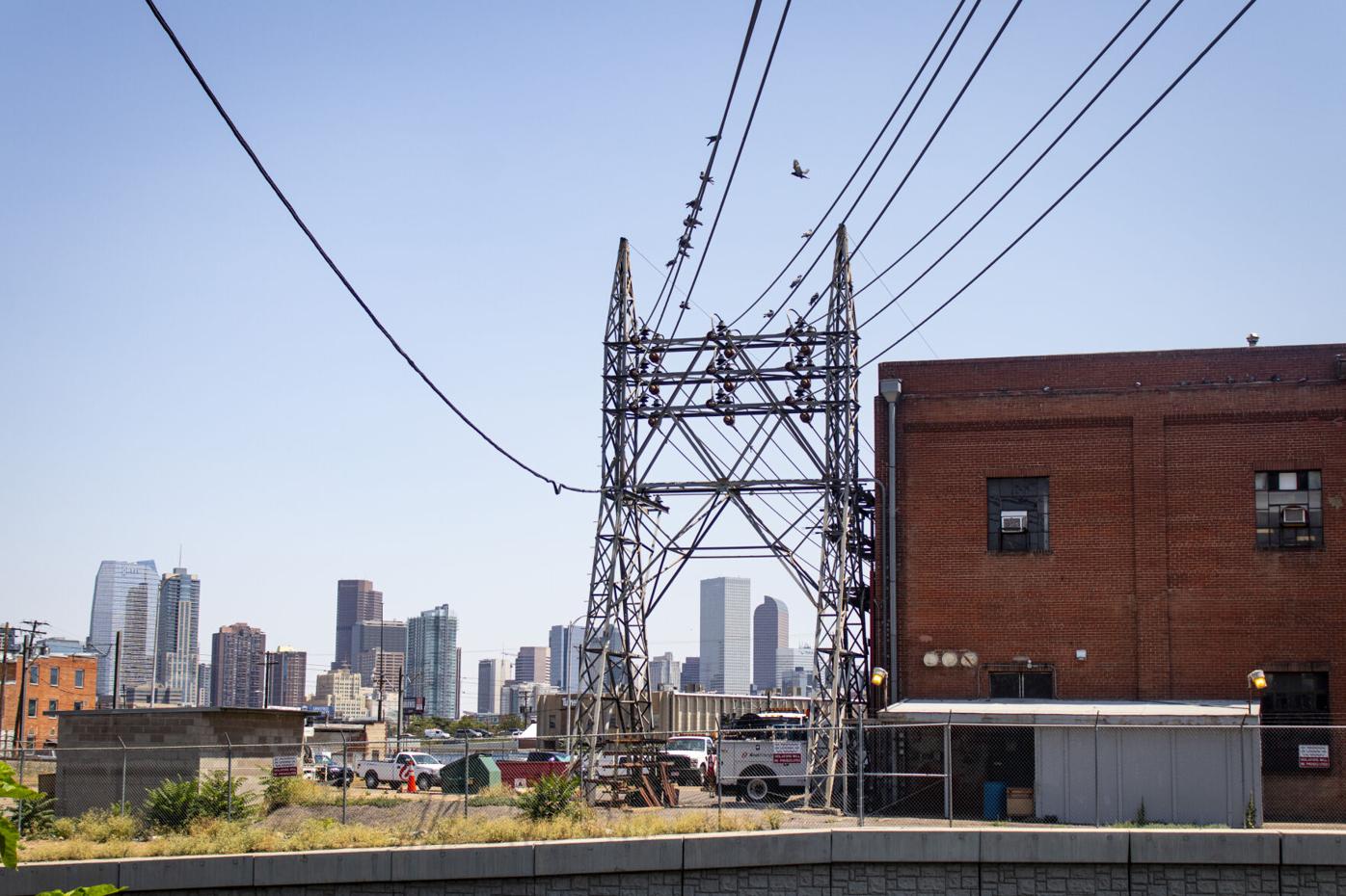 Power lines and Zuni steam plant