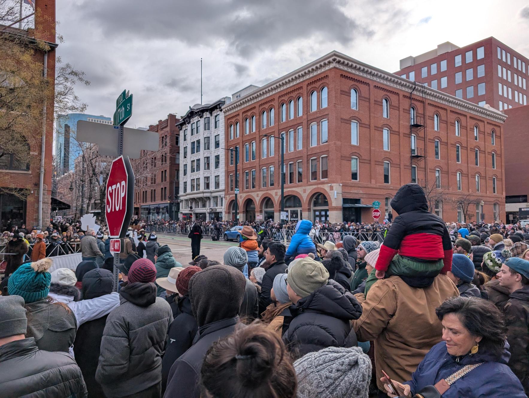 Spectators throng near Union Station Thursday to see the start of the National Western Stock Show kickoff parade. (SageKelleyJefferson County Reportersage.kelley@denvergazette.comhttps://denvergazette.com/content/tncms/avatars/e/5f/457/e5f45740-2717-11ee-85b2-ab80f2d36252.5b966c1d2ce4987987665d57c237eda4.png)