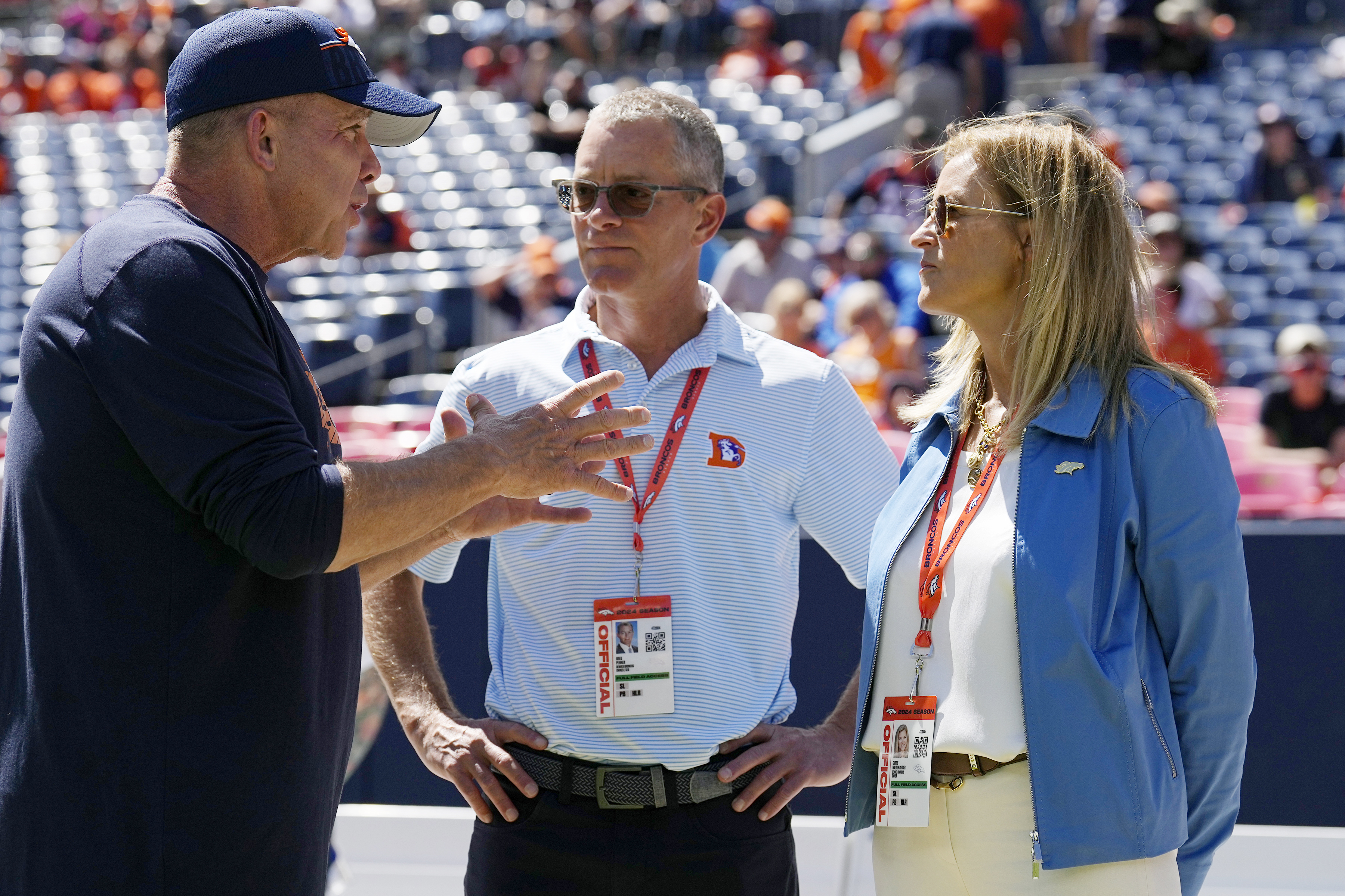 Denver Broncos unveil initiative — ALL IN. ALL COVERED. — providing new football helmets to every Colorado high school program
