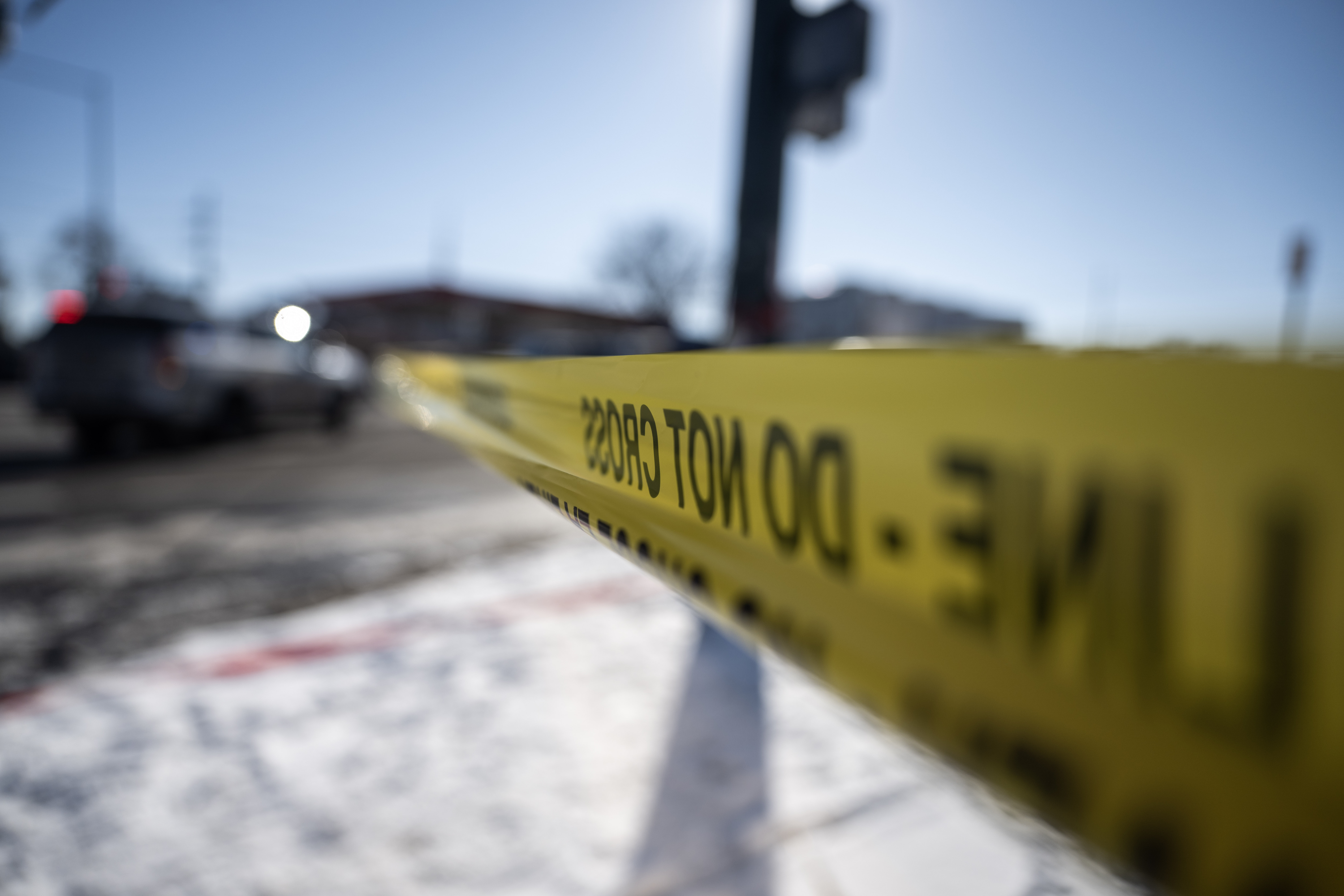 Crime Scene Investigators examine the scene of a shooting at a gas station on the corner of Colorado Blvd and E. 35th Ave in Denver on Monday, Jan. 27, 2025. (Stephen Swofford, Denver Gazette) (StephenSwoffordPhotographerstephen.swofford@gazette.comhttps://secure.gravatar.com/avatar/1ddcaf11c5d70eaa58546ddc4e038687?d=mm&r=g)