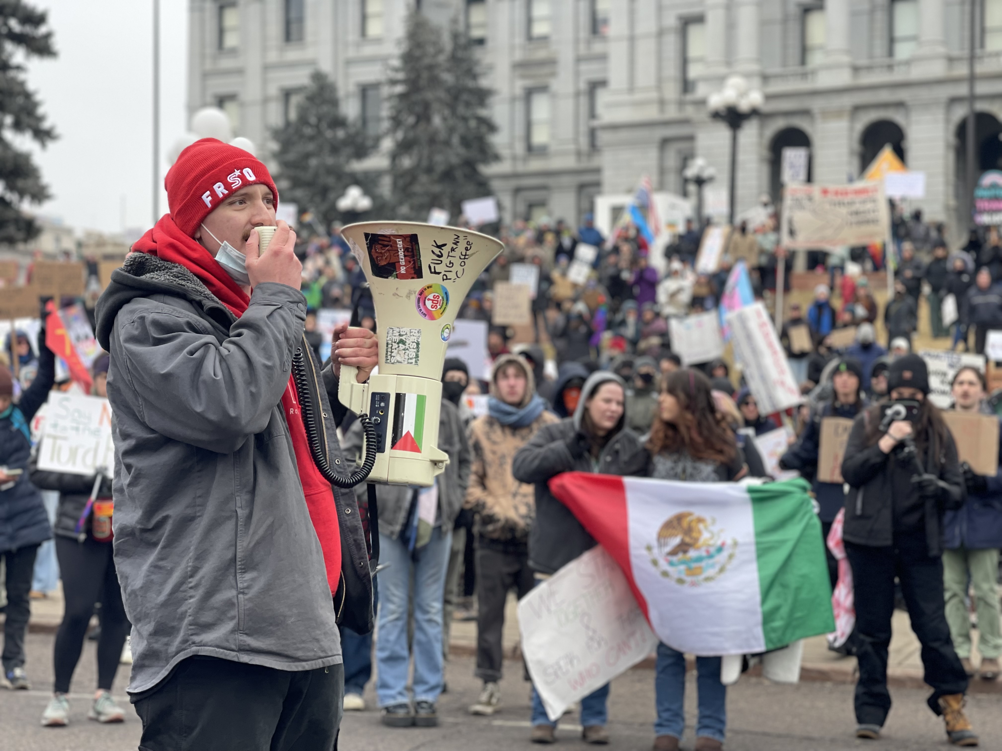 Thomas Chaney with Freedom Road Socialist Organization speaks, along side 2,500 other protestors, at a rally at the Colorado state capitol on Monday, Feb. 17, 2025 to protest President Donald Trump's actions after taking office Jan. 20. (NicoBrambilanico.brambila@denvergazette.comhttps://denvergazette.com/content/tncms/avatars/4/ec/74a/4ec74aa2-71b0-11ed-af6f-0f0ae7acf7b0.d52fca74e95503d77da50127c9ff4e2d.png)