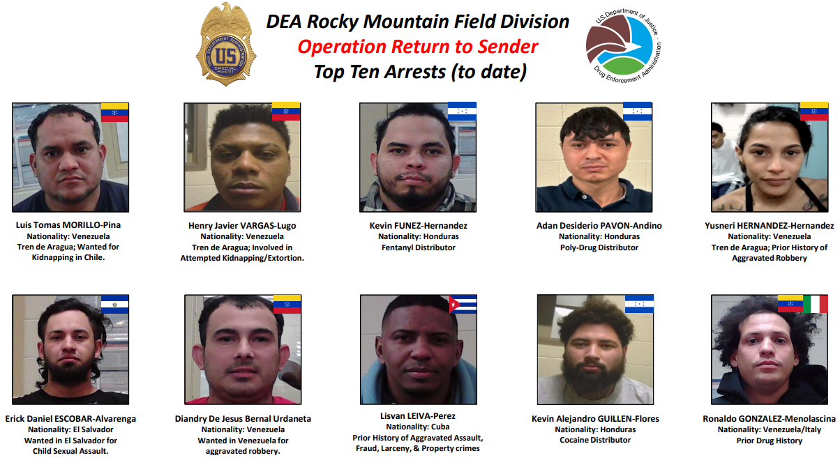 DEA, ICE and FBI arrest 90 in Colorado in series of raids, targeting Tren de Aragua