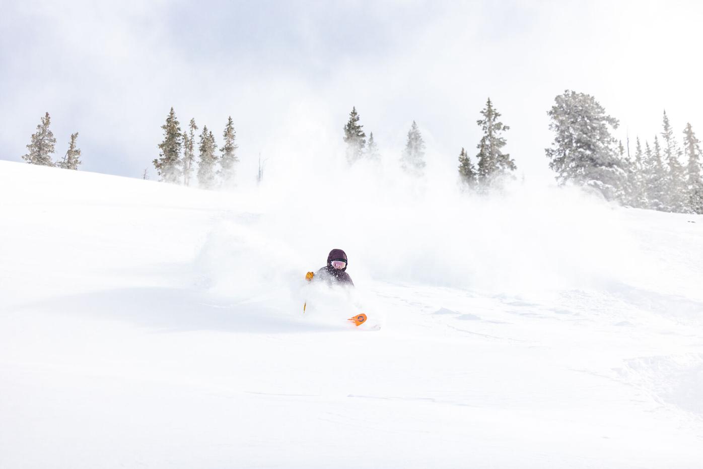 Powder skiing at Crested Butte Mountain Resort Feb. 15, 2025