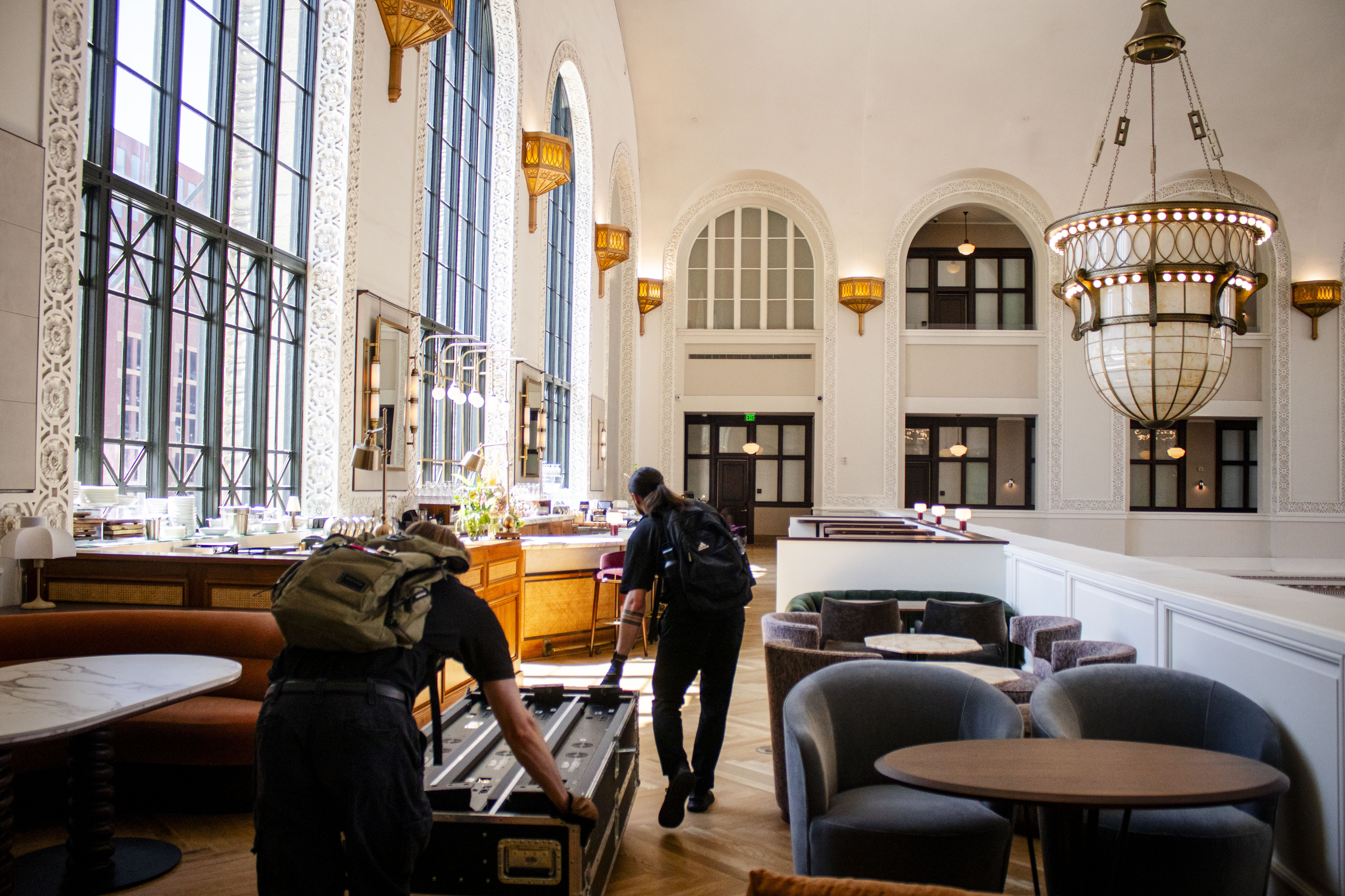 FILE PHOTO: Workers prepare for a slate of events ahead of Union Station reopening The Cooper Lounge and its Great Hall on Friday, July 12, 2024 after an $11 million renovation project. (Bernadette Berdychowski / Denver Gazette)