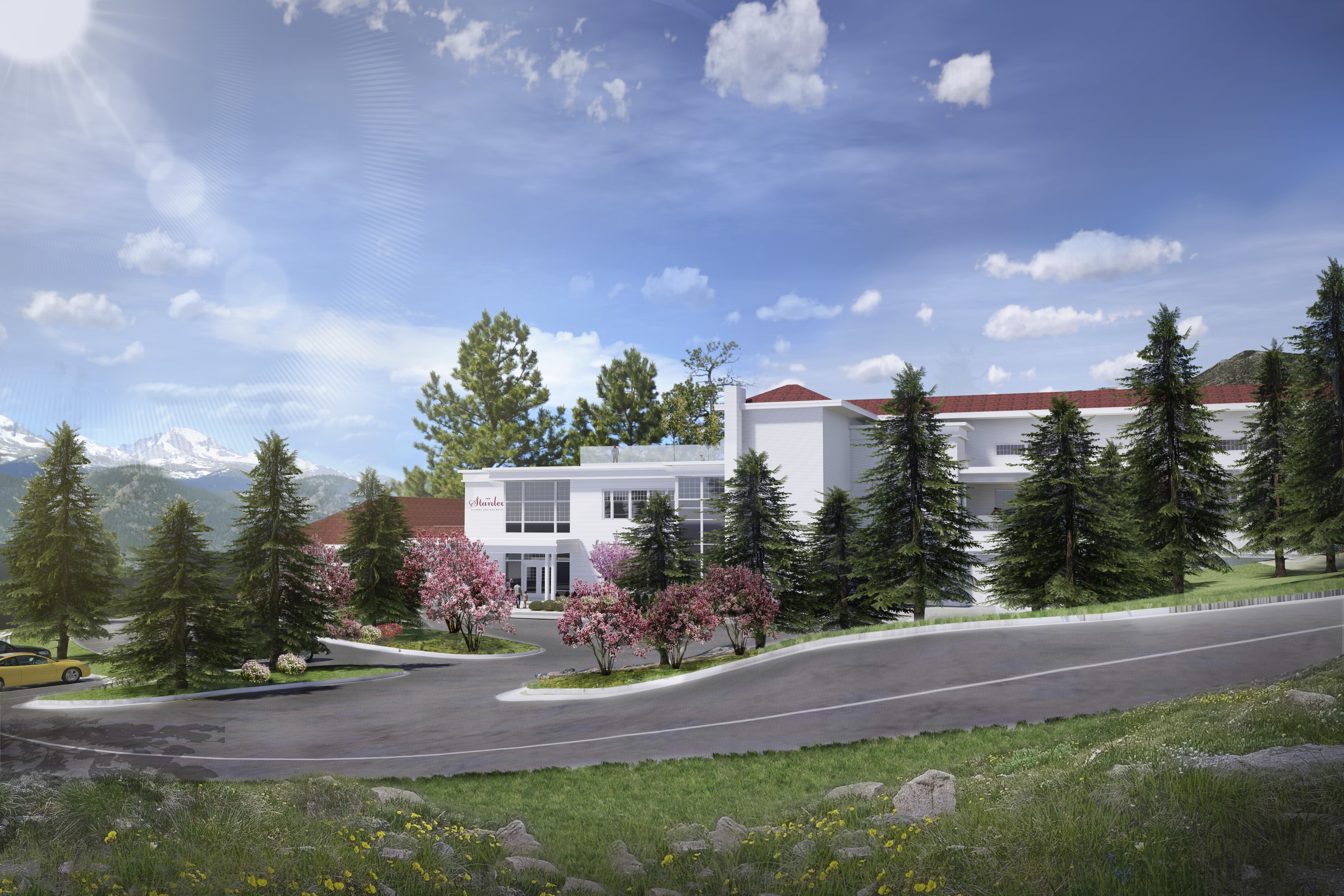 FILE PHOTO: Rendering of the Stanley Film Center in Estes Park. Horror film multimedia company Blumhouse will curate a 10,000 square-foot exhibit at the center, the Colorado Office of Film, Television and Media announced. (Courtesy of MOA Architecture)