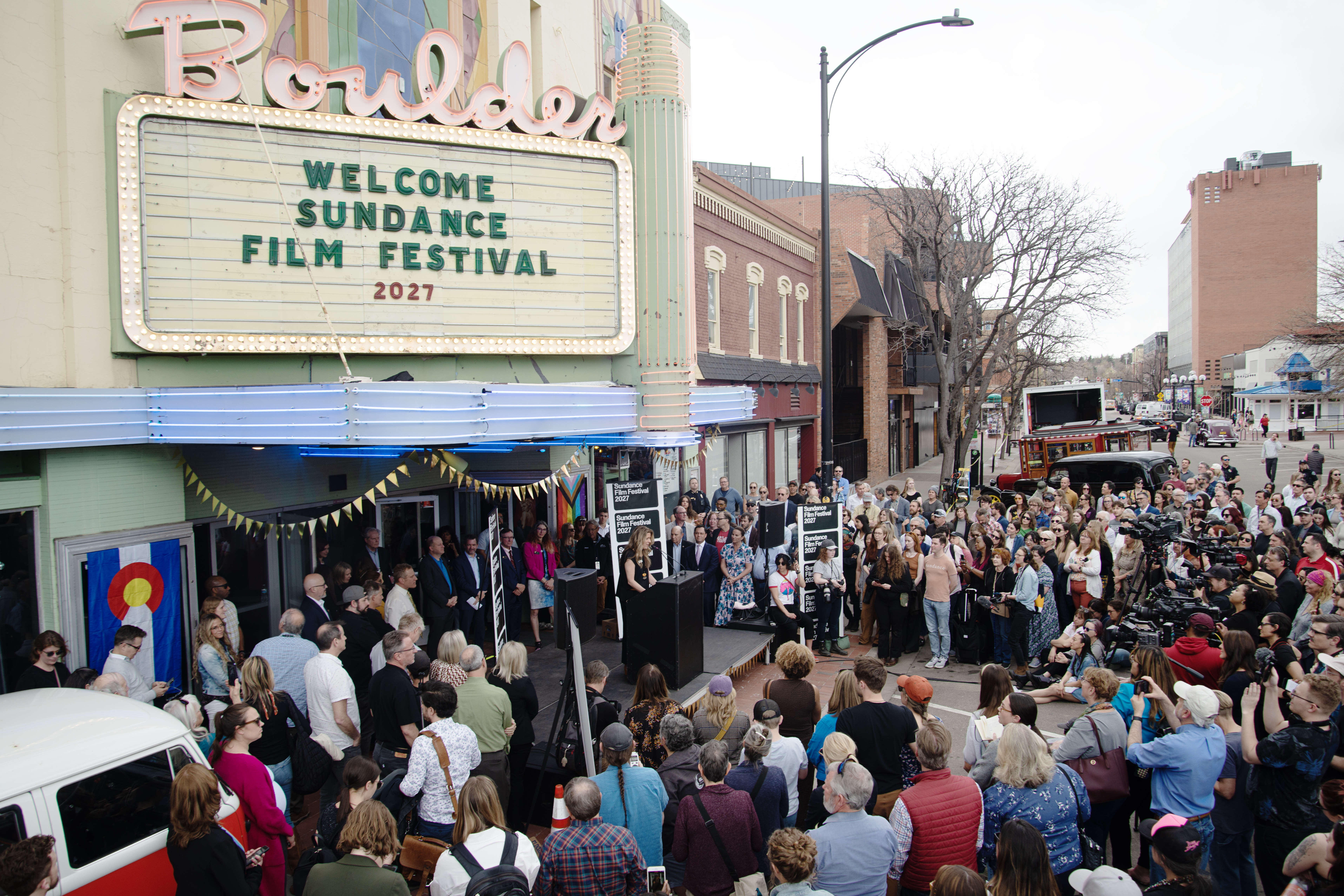 Colorado and Sundance Institute leadership announce Boulder, Colo., as the host city of the Sundance Film Festival starting in 2027, at a press conference in front of the Boulder Theater on Thursday, March 27, 2025. (TomHellauerMultimedia Producertom.hellauer@denvergazette.comhttps://denvergazette.com/content/tncms/avatars/f/9e/622/f9e6228a-3b6b-11ed-bf10-fbb71fa8e421.f54b911252c540f1d61709edc4727a39.png)