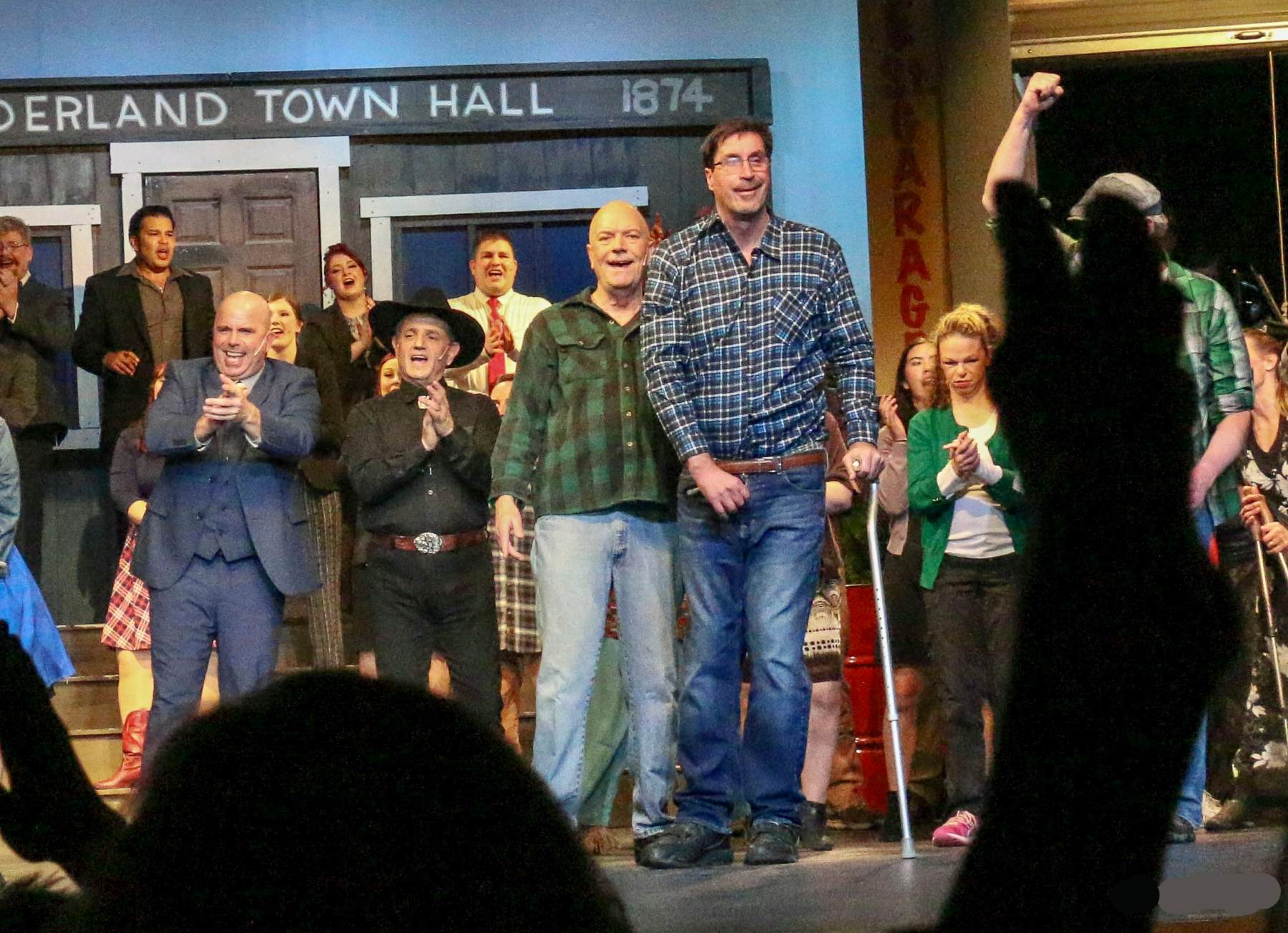 Former CU football star Ed Reinhardt performs in Magic Moments' 2022 production. (JOHN MOORE/DENVER GAZETTE)