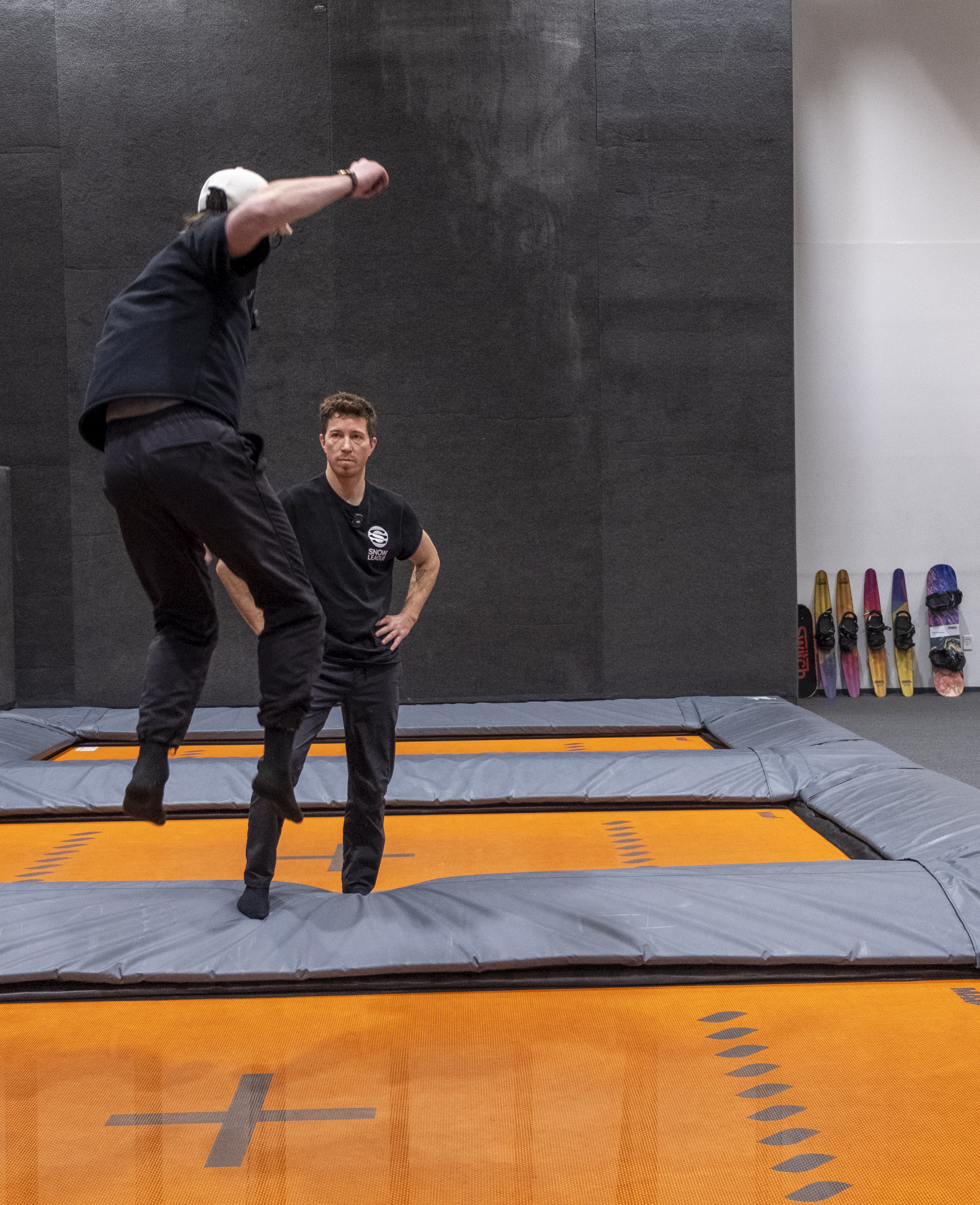 Snowboard legend Shaun White watches a demonstration from a SNOWBAHN Action Sports Center Thornton person jump on the trampoline Tuesday, March 4, 2025 in Thornton, Colorado. (JonathanIngrahamDigital Strategistjonathan.ingraham@denvergazette.comhttps://denvergazette.com/content/tncms/avatars/c/dd/7f0/cdd7f086-b693-11ec-b373-bba598953eb6.fc0f5608a6f1144f64f080f771bd904d.png)