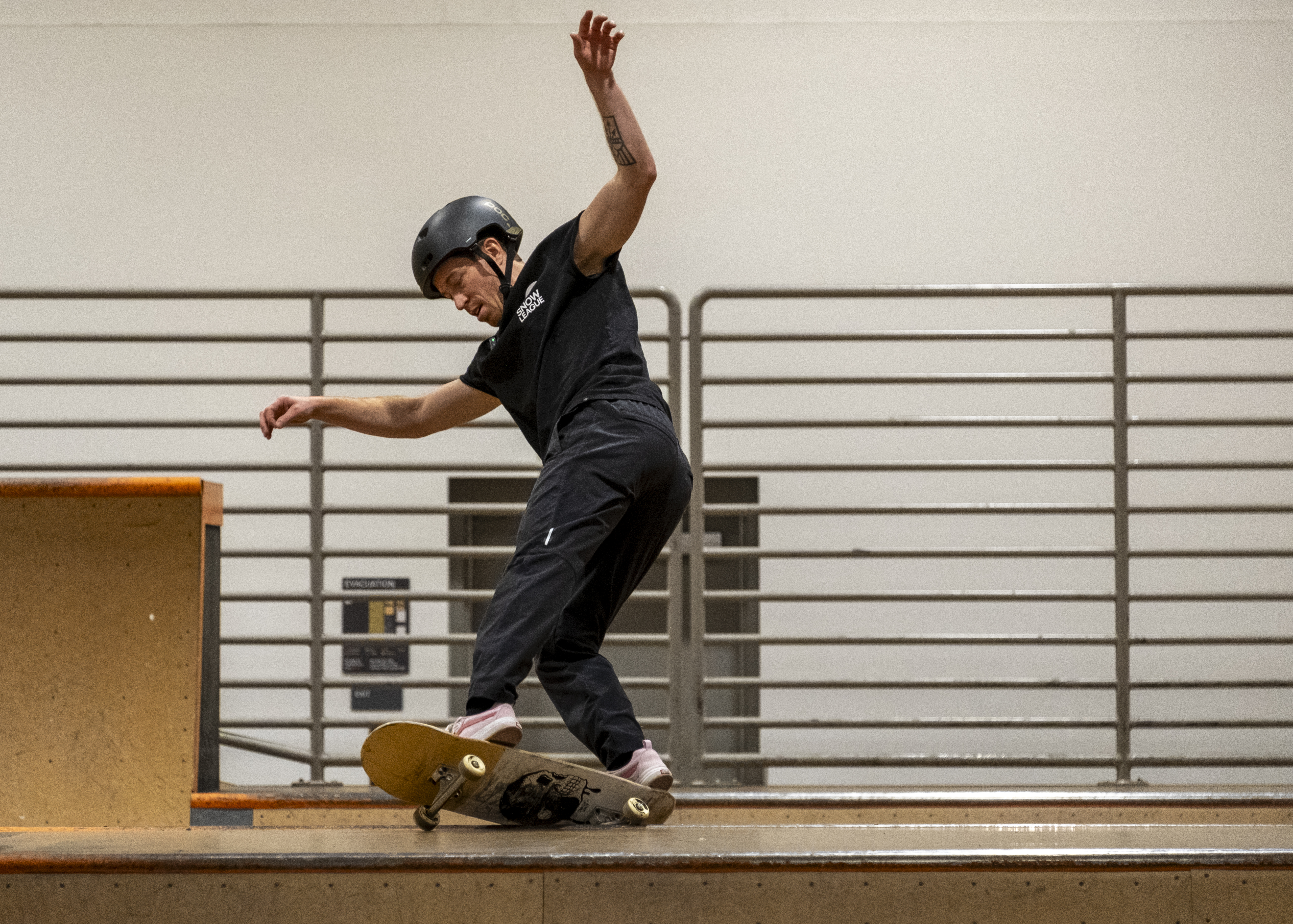 Professional skateboarder and snowboarder Shaun White rides a skatepark feature Tuesday, March 4, 2025 at the SNOBAHN Action Sports Center in Thornton, Colorado. White became involved with the sports center company recently and was trying out the facility's features during a media event. (JonathanIngrahamDigital Strategistjonathan.ingraham@denvergazette.comhttps://denvergazette.com/content/tncms/avatars/c/dd/7f0/cdd7f086-b693-11ec-b373-bba598953eb6.fc0f5608a6f1144f64f080f771bd904d.png)