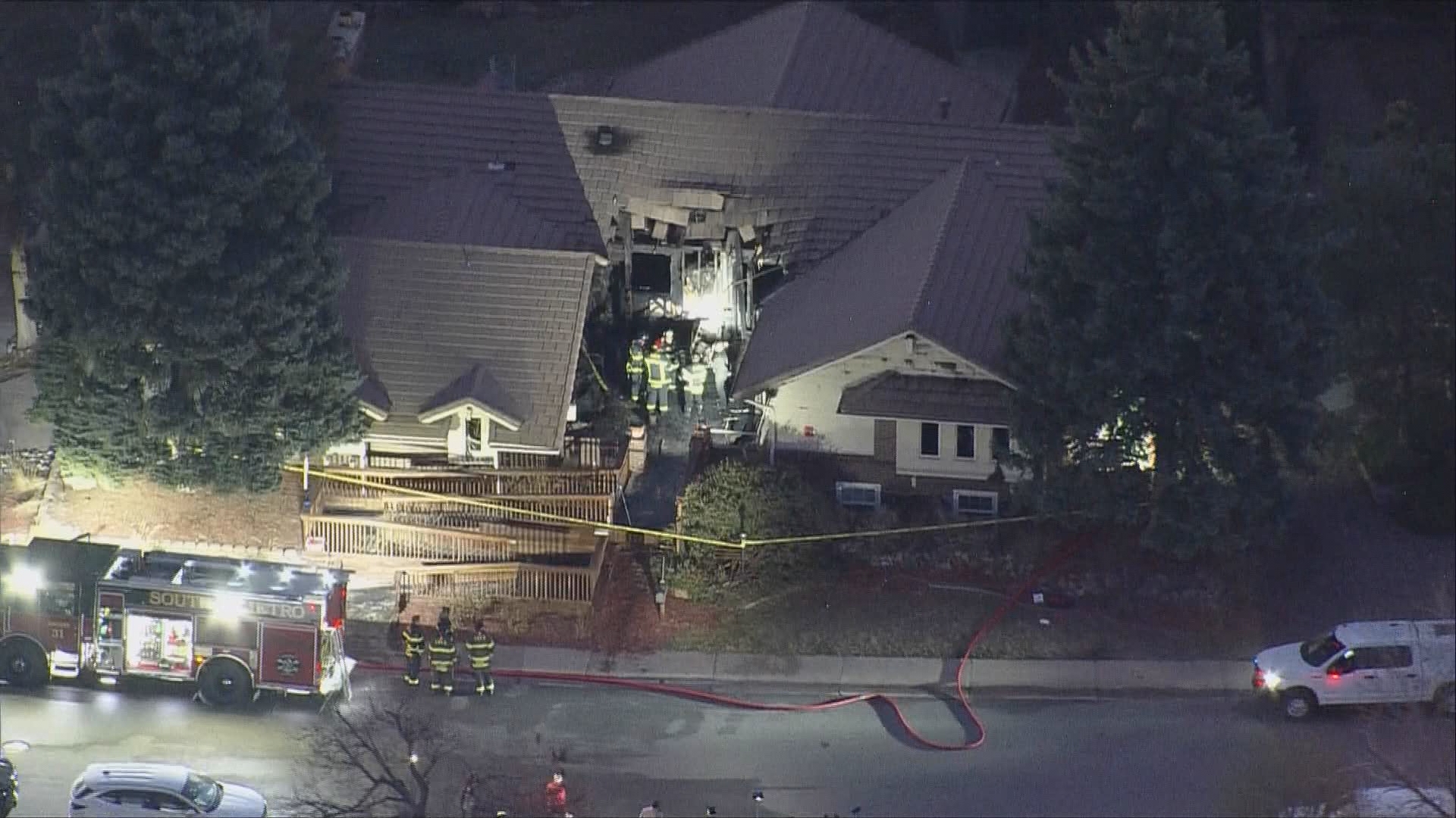 Two died and four were injured after an overnight fire at an assisted living facility in Centennial. (Courtesy of 9NEWS)