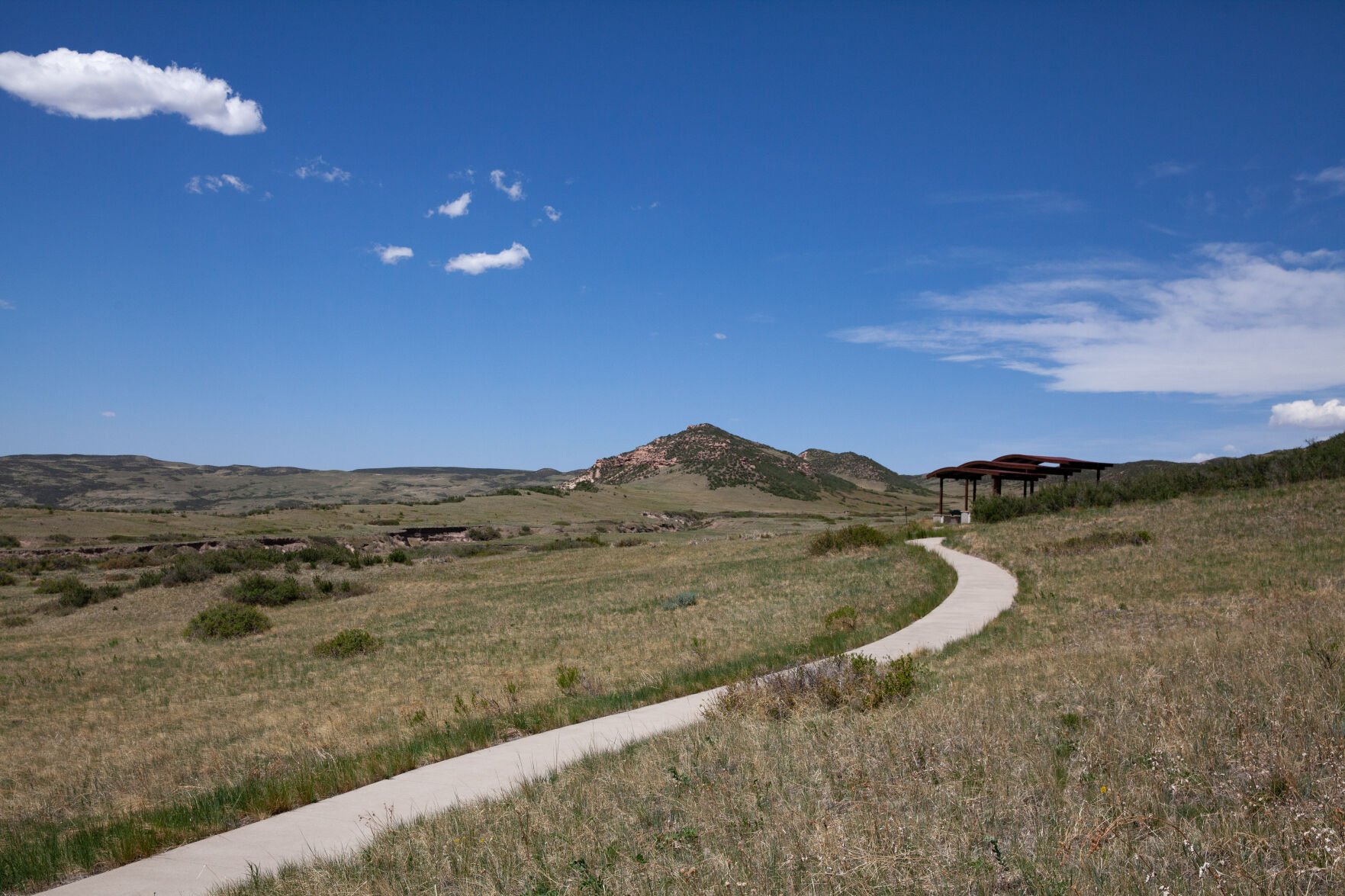 A paved path leads to the Lindenmeier archaeological site at Soapstone Prairie Natural Area near Colorado’s northern border with Wyoming. Photo courtesy City of Fort Collins (Photo courtesy City of Fort Collins)
