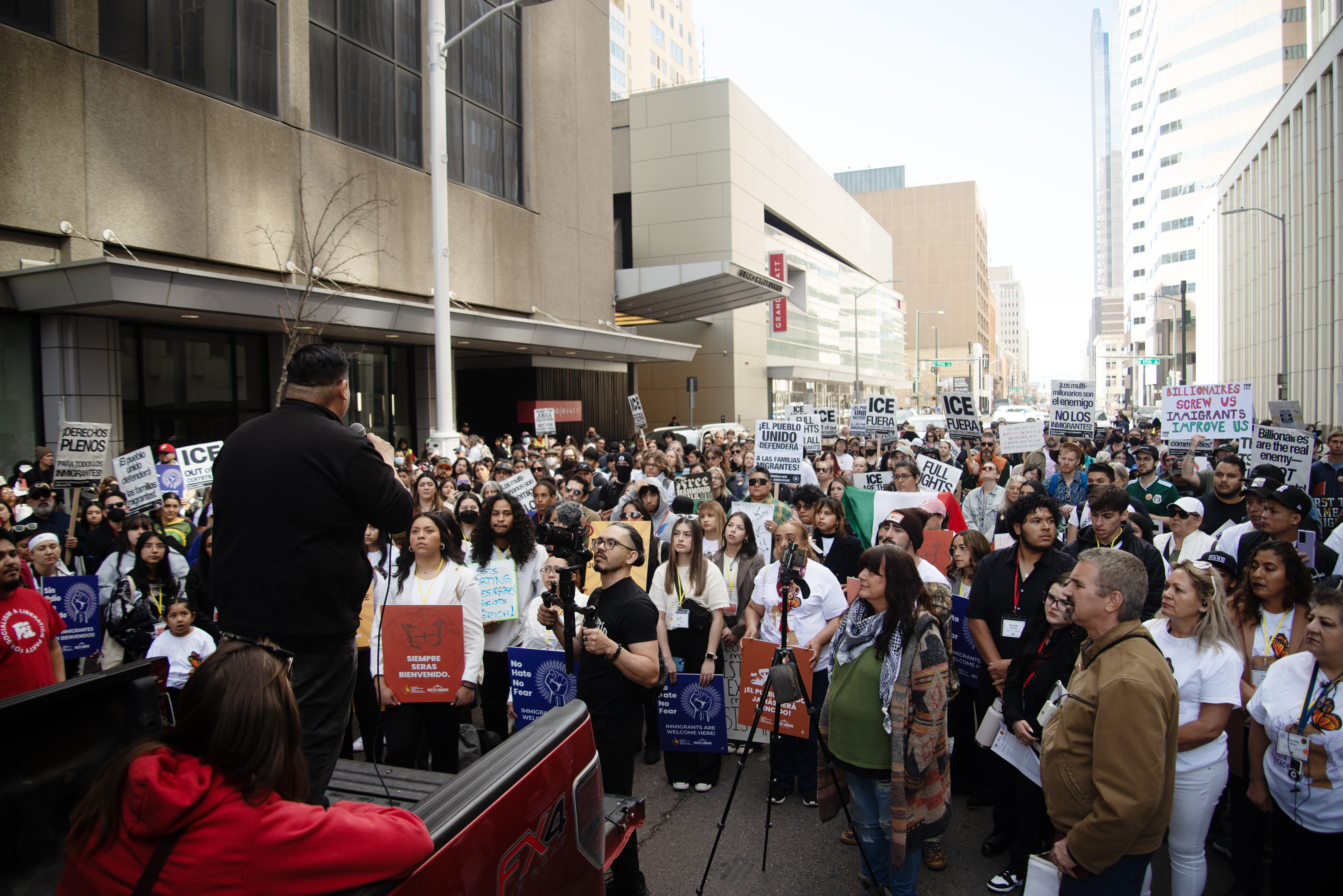 Hundreds gather in downtown Denver, Colo. to protest immigration policy and U.S. Immigration and Customs Enforcement (ICE) presence in the city on Monday, March 17, 2025. (TomHellauerMultimedia Producertom.hellauer@denvergazette.comhttps://denvergazette.com/content/tncms/avatars/f/9e/622/f9e6228a-3b6b-11ed-bf10-fbb71fa8e421.f54b911252c540f1d61709edc4727a39.png)
