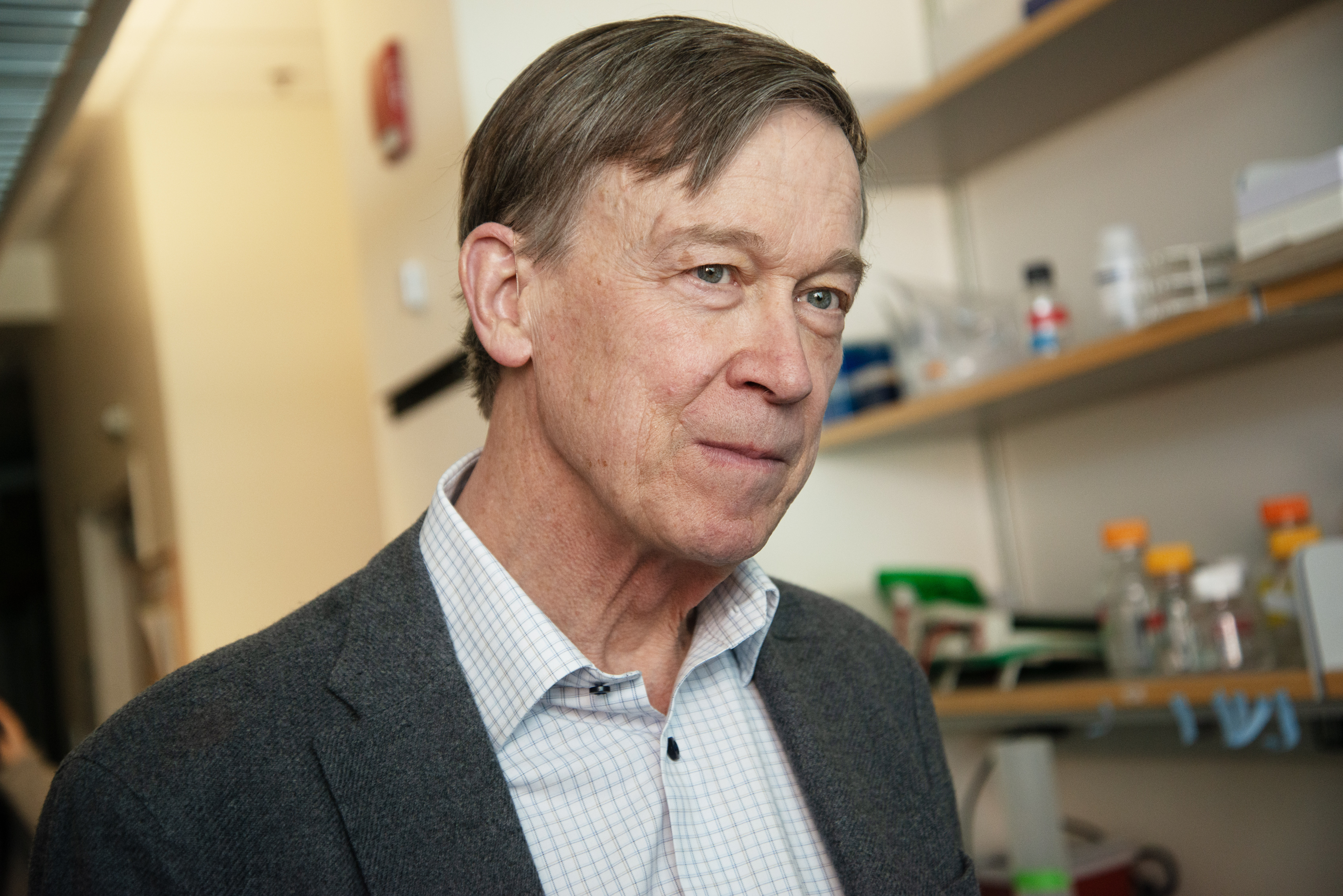 Sen. John Hickenlooper tours a cancer research laboratory on the University of Colorado Anschutz Medical Campus following announcements of proposed cuts to National Institute of Health (NIH) grants that may impact the lab and other medical research in the state on Tuesday, March 18, 2025. (TomHellauerMultimedia Producertom.hellauer@denvergazette.comhttps://denvergazette.com/content/tncms/avatars/f/9e/622/f9e6228a-3b6b-11ed-bf10-fbb71fa8e421.f54b911252c540f1d61709edc4727a39.png)