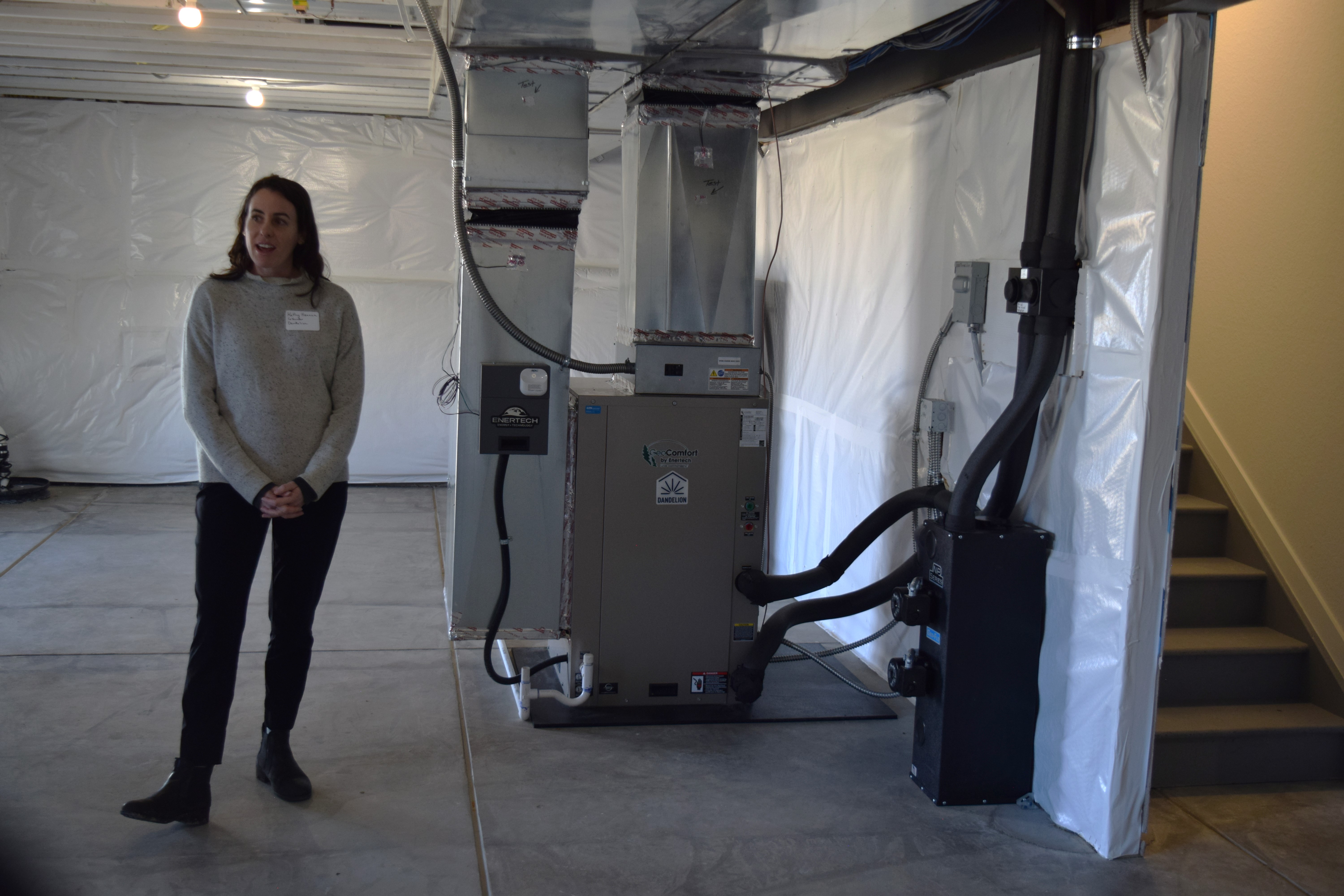 Dandelion Energy Founder Kathy Hannun discusses the quiet and energy efficient geothermal system integrated into a Lennar Corporation home in Ken-Caryl on Wednesday, just one of the 1,500 new homes fitted with the system in Colorado over the next two years. (SageKelleyJefferson County Reportersage.kelley@denvergazette.comhttps://denvergazette.com/content/tncms/avatars/e/5f/457/e5f45740-2717-11ee-85b2-ab80f2d36252.5b966c1d2ce4987987665d57c237eda4.png)