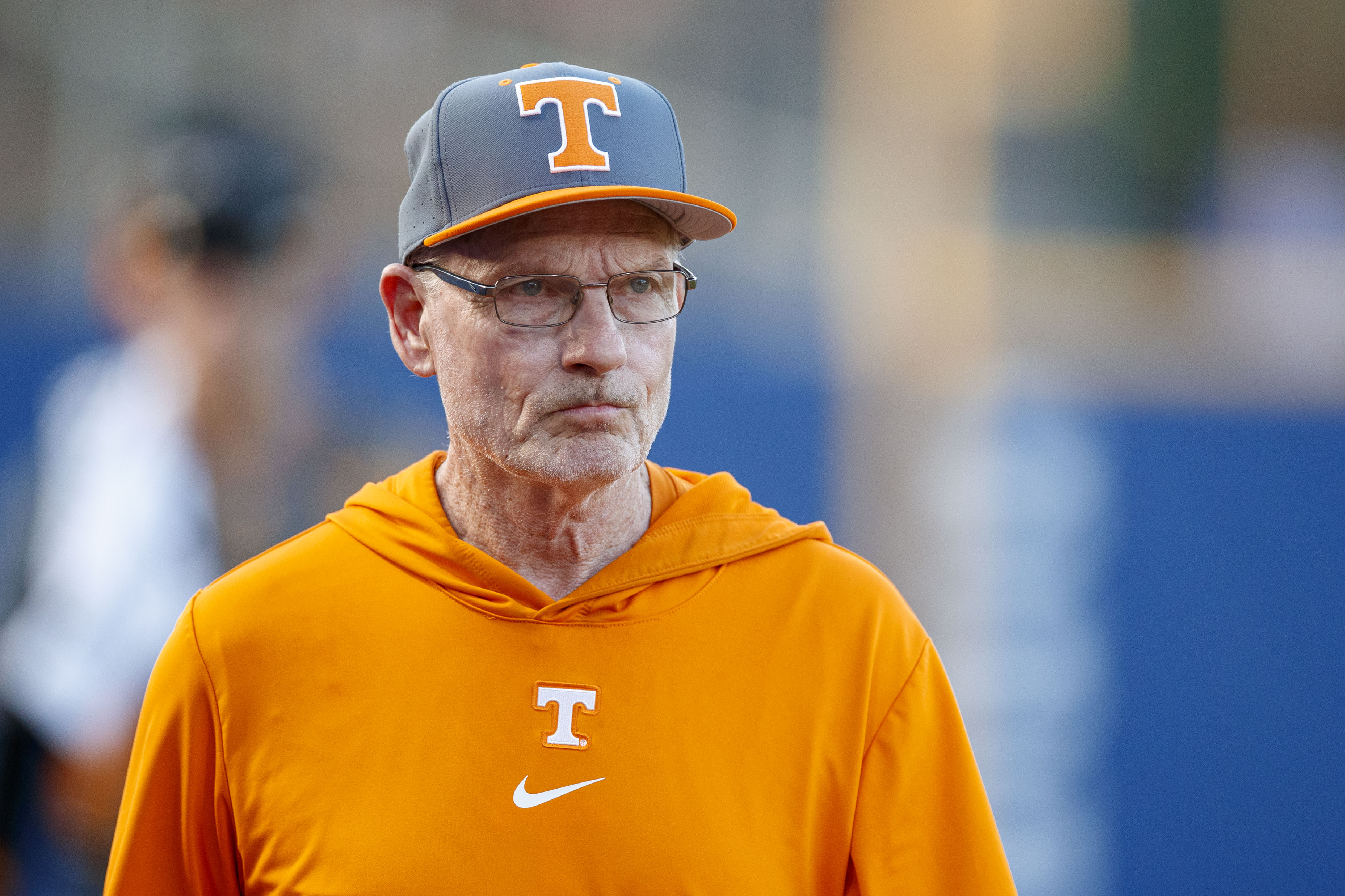 Assistant coach Frank Anderson of the Tennessee Volunteers before the 2024 SEC Baseball Tournament game against the Mississippi State Bulldogs at Hoover Met Stadium in Hoover, Ala. (Tennessee Athletics/Vol Photos)