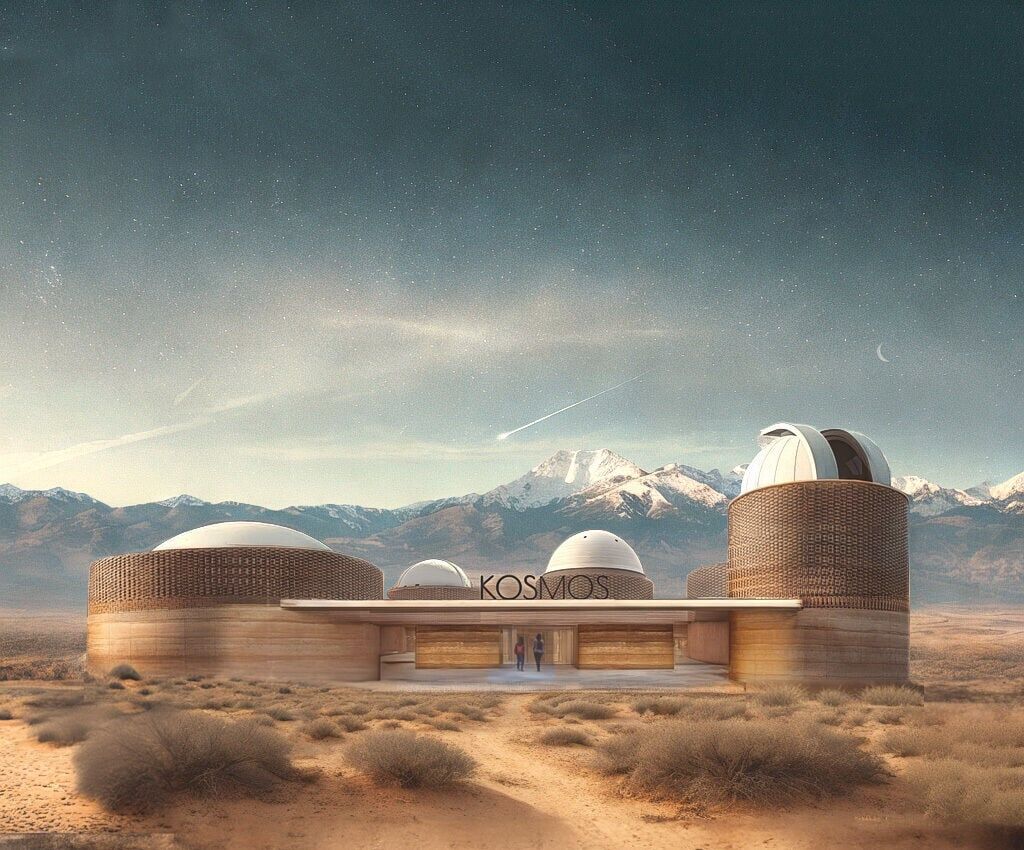 A rendering of the welcome center envisioned for Kosmos Stargazing Resort in Colorado’ San Luis Valley. Photo courtesy Kosmos Stargazing Resort