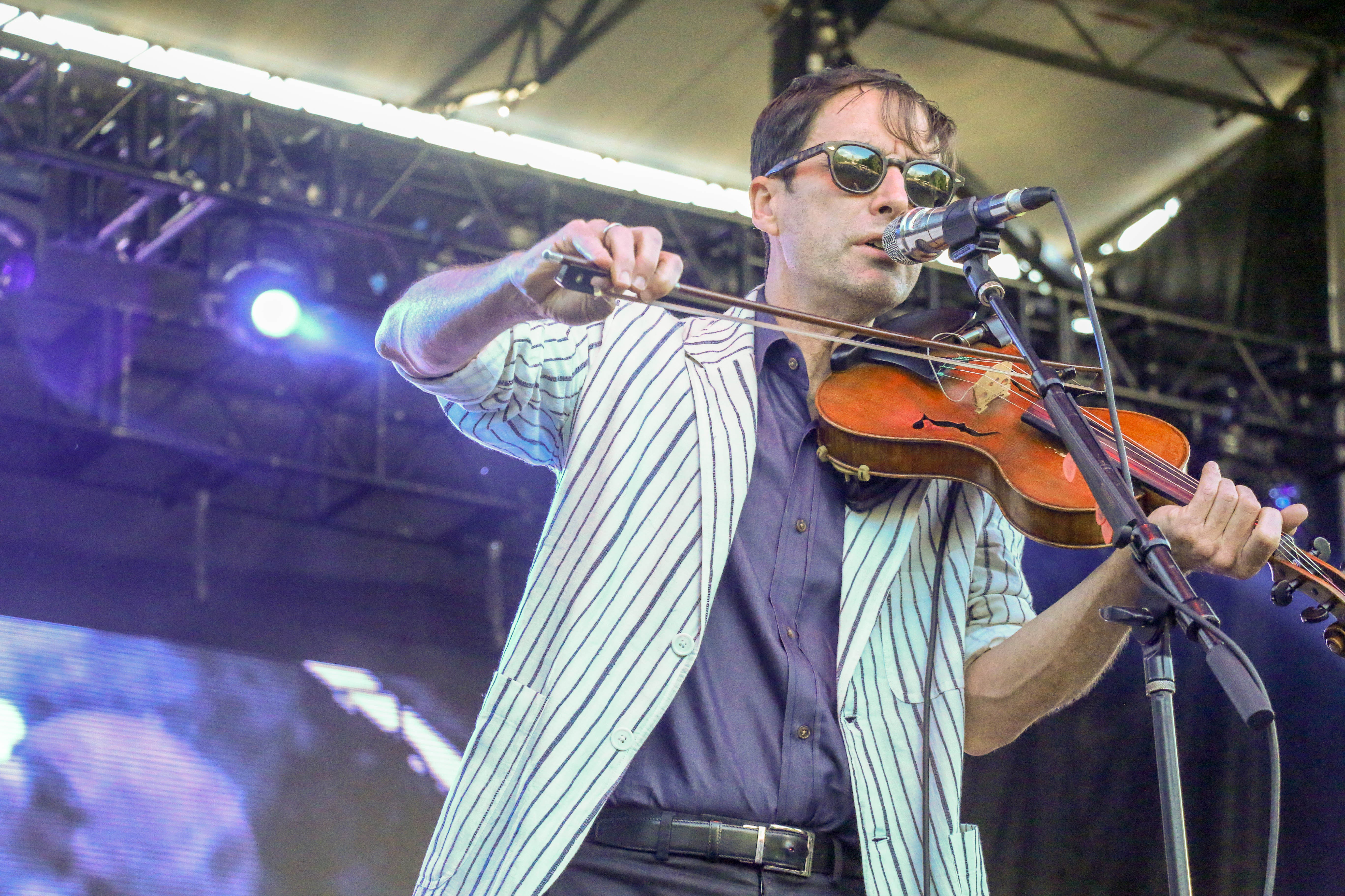 Andrew Bird performed in Civic Center Park for the inaugural Outside Festival on June 2, 2024. He's returning to Colorado in 2025 to perform with the Colorado Symphony. (JOHN MOORE, THE DENVER GAZETTE)