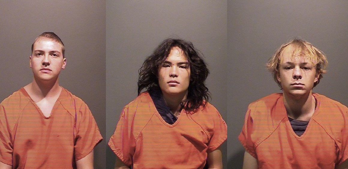 FILE PHOTO: Jefferson County Sheriff investigators arrested Nick Karol-Chik, Zachary Kwak, and Joseph Koenig on Wednesday, April 26, 2023. (Courtesy, Jefferson County Sheriffs Office)
