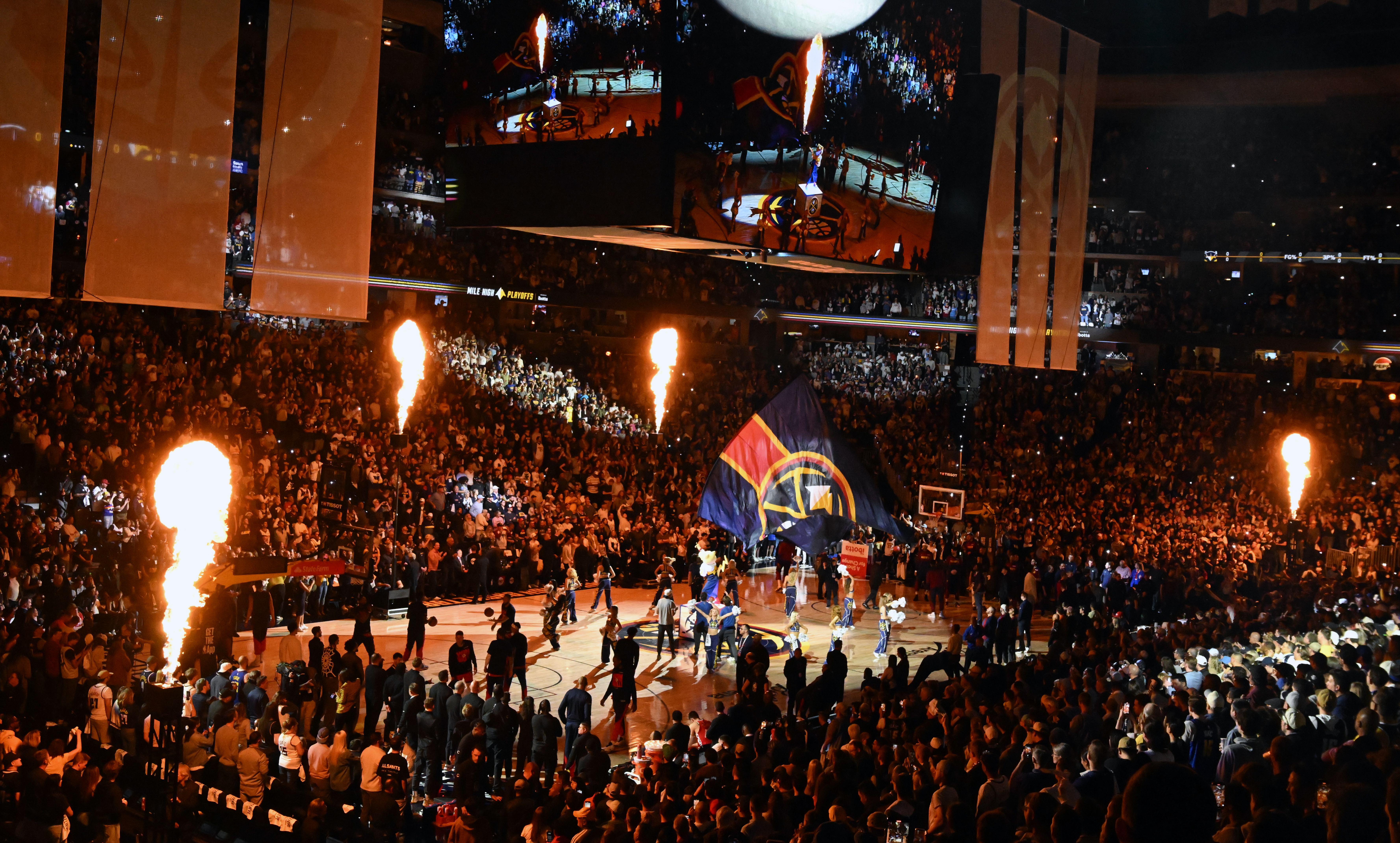 It was a packed house for game 2 of Round 1 of the NBA Western Championship at Ball Arena on Monday, April 21, 2025. (Jerilee Bennett,The Gazette)