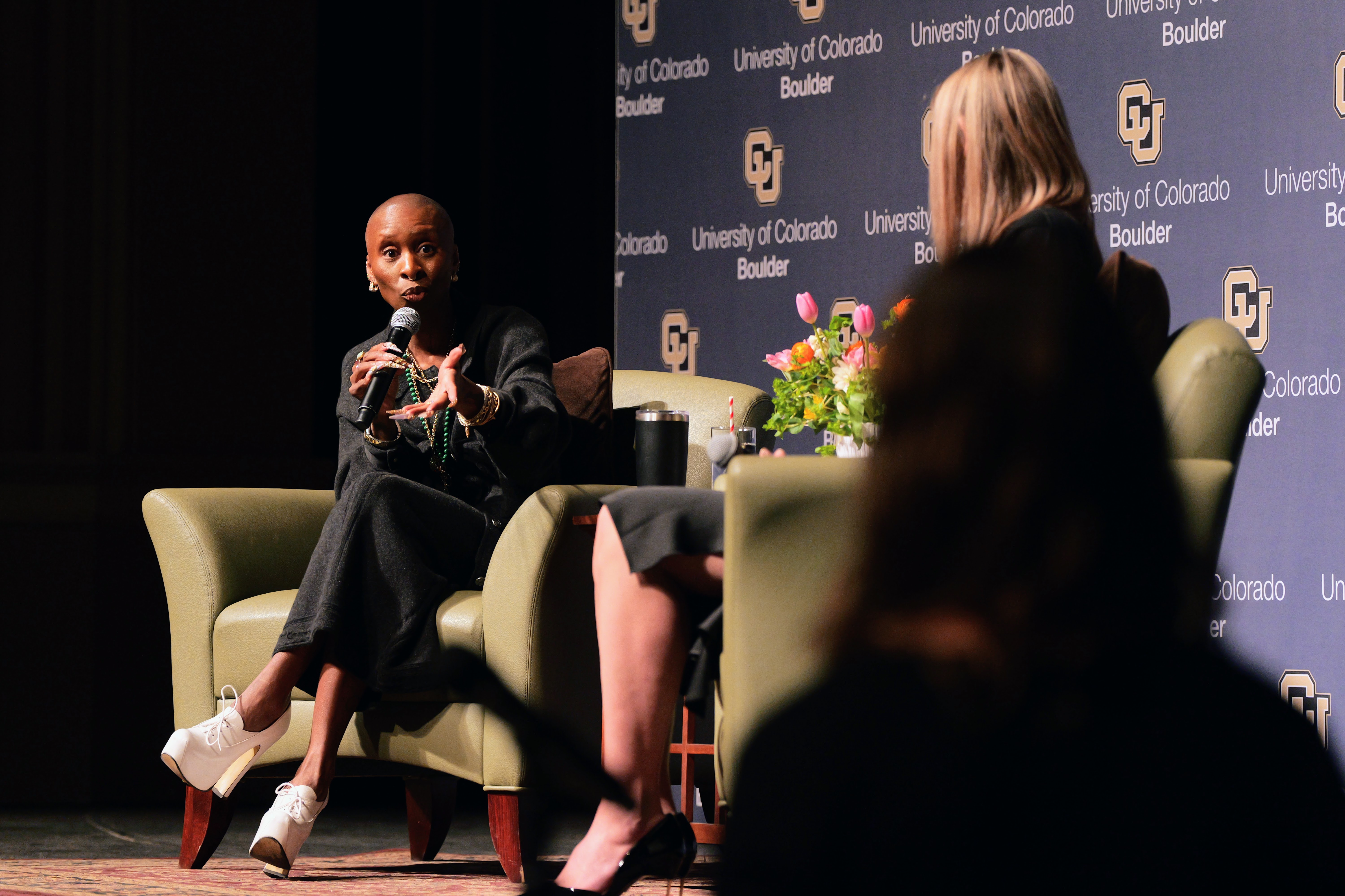 Fresh off her “Wicked” press tour, London-born Cynthia Erivo delivered the keynote speech at the 77th annual Conference on World Affairs, which commenced April 7 at the University of Colorado at Boulder. (Fresh off her “Wicked” press tour, London-born Cynthia Erivo delivered the keynote speech at the 77th annual Conference on World Affairs, which commenced April 7 at the University of Colorado at Boulder.)