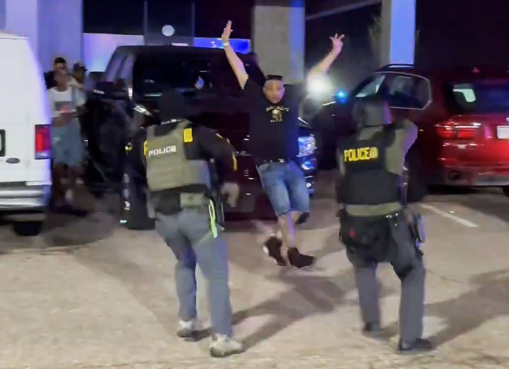 Federal law enforcement officials said they detained more than 100 people who were in the country illegally in a raid at an “underground” Colorado Springs nightclub early Sunday morning. (Drug Enforcement Administration photo)