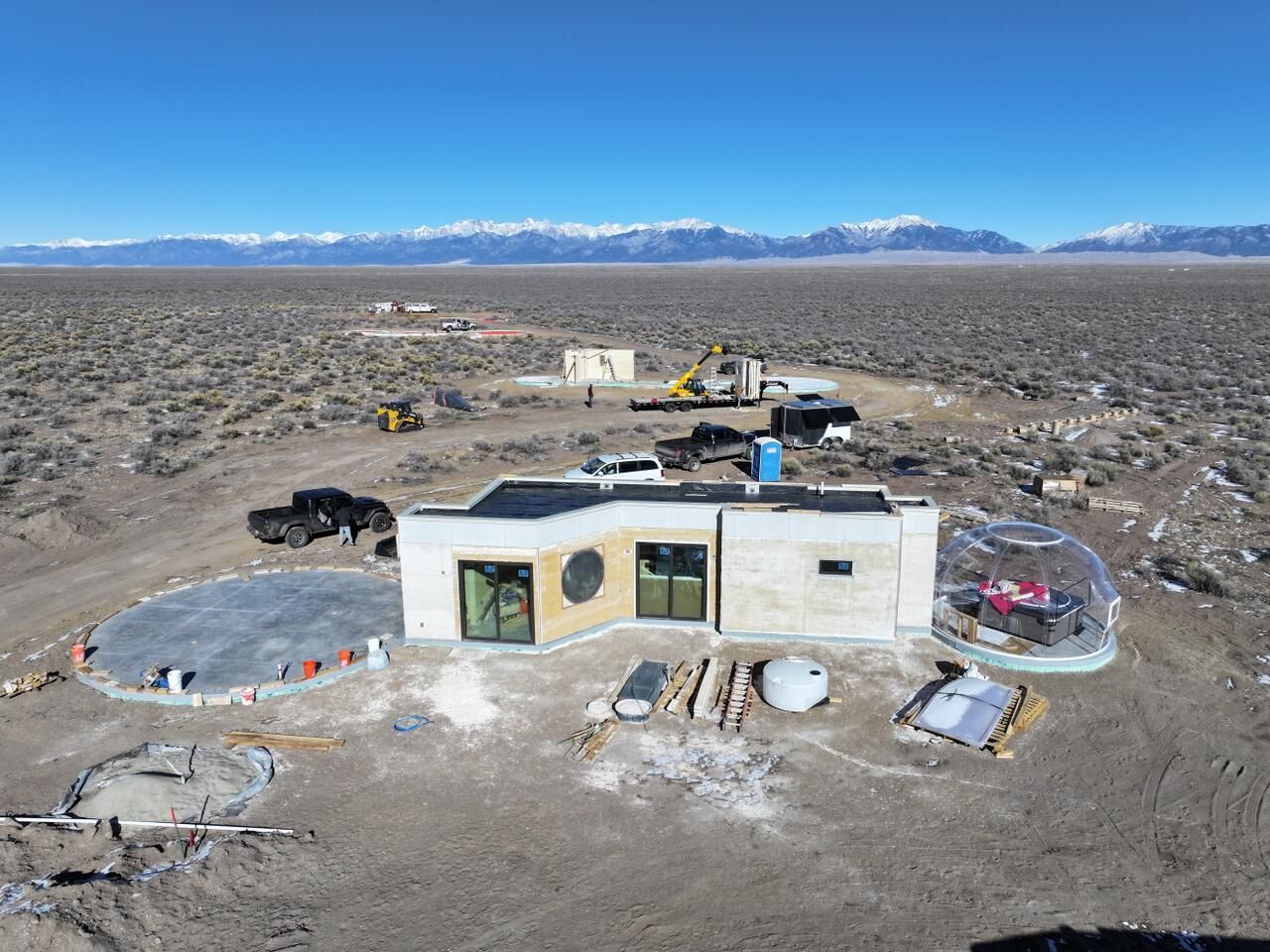 Kosmos Stargazing Resort owner Gamal Jadue Zalaquett expects the property’s first villas to soon be ready for overnights. (courtesy of Kosmos Stargazing Resort)