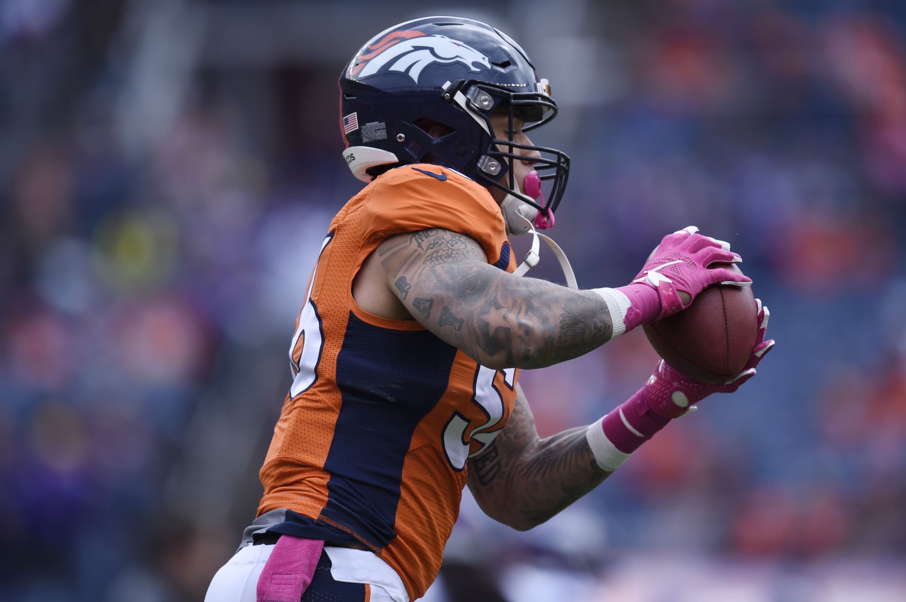 Broncos linebacker Shane Ray Sunday, October 4, 2015 at Sports Authority Field at Mile HIgh. Photo by Mark Reis, The Gazette (MARK REIS)