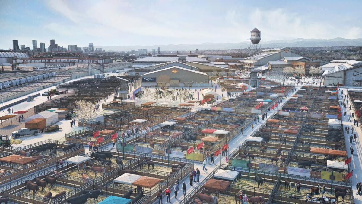 An artist’s rendering of the National Western Center campus in north Denver. (Courtesy of National Western Center)