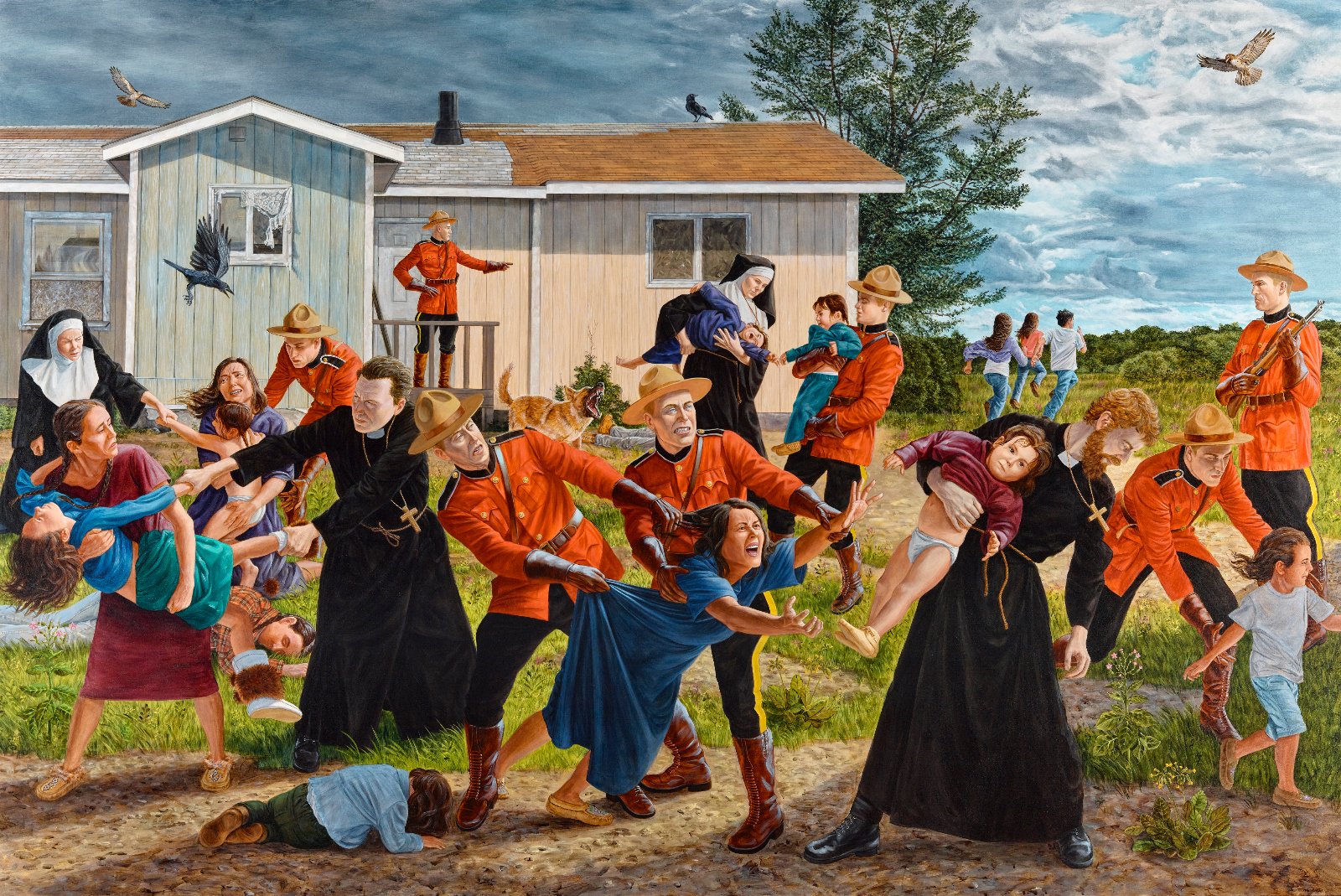 Kent Monkman's 'The Scream,' from 2017, is part of a highly anticipated new exhibition at the Denver Art Museum. (DENVER ART MUSEUM)