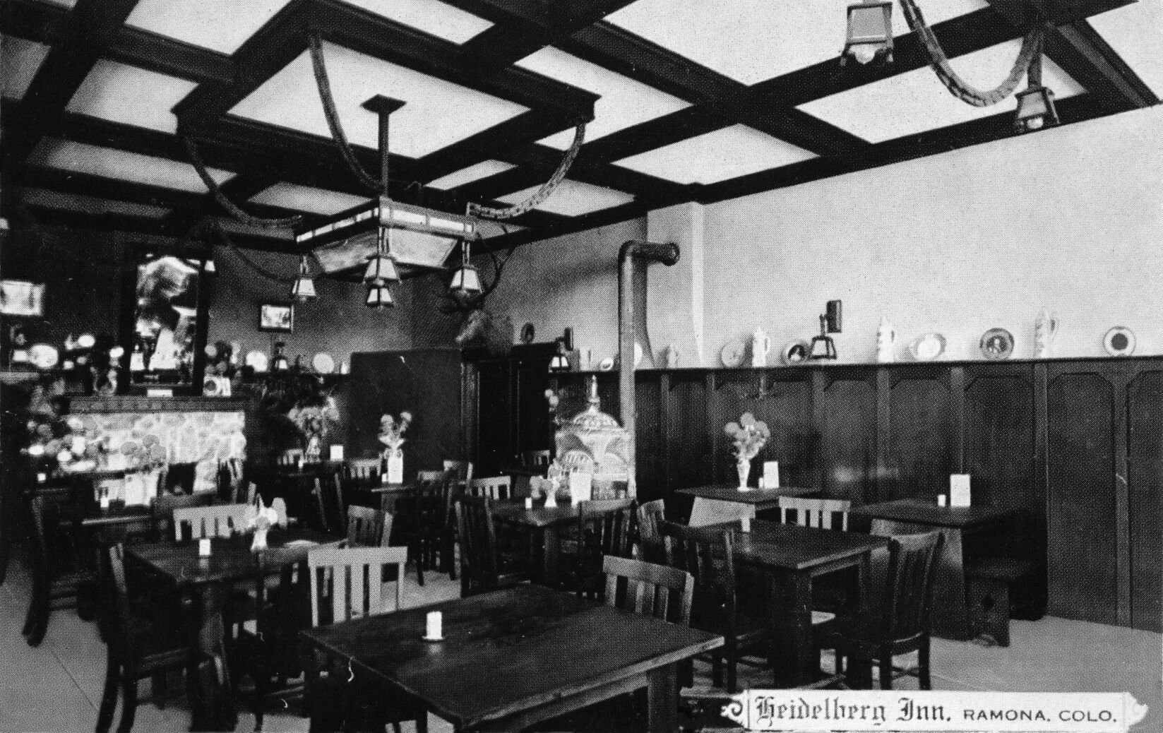 Inside the Heidelberg Inn, what historian David Swint found to be “the centerpiece” of Ramona starting in 1913. Photo courtesy David Swint, Old Colorado City Historical Society