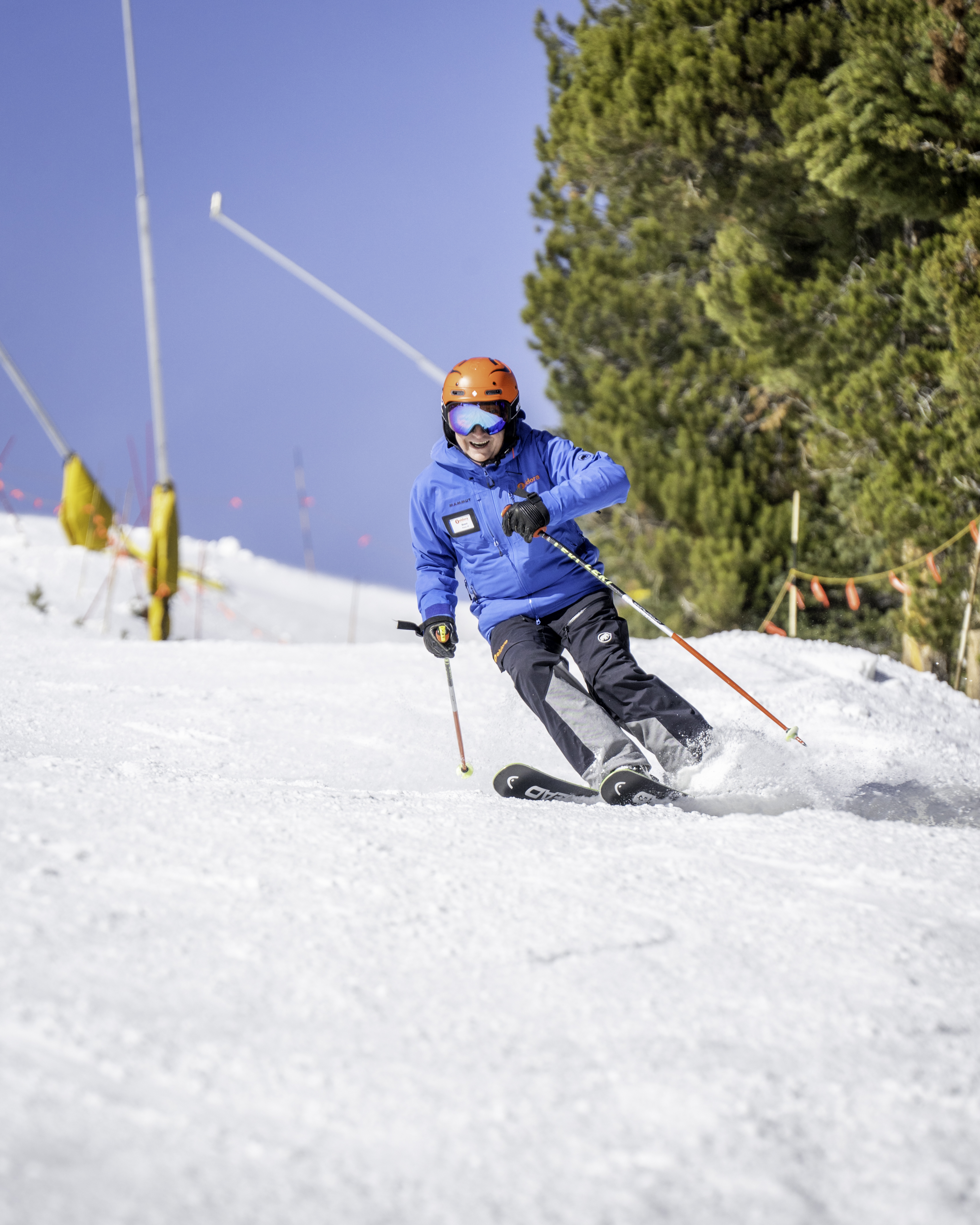 Brent Tregaskis ski on opening day November 2019 at Eldora Mountain Resort in Boulder County, Colorado. (Courtesy, Eldora Mountain)