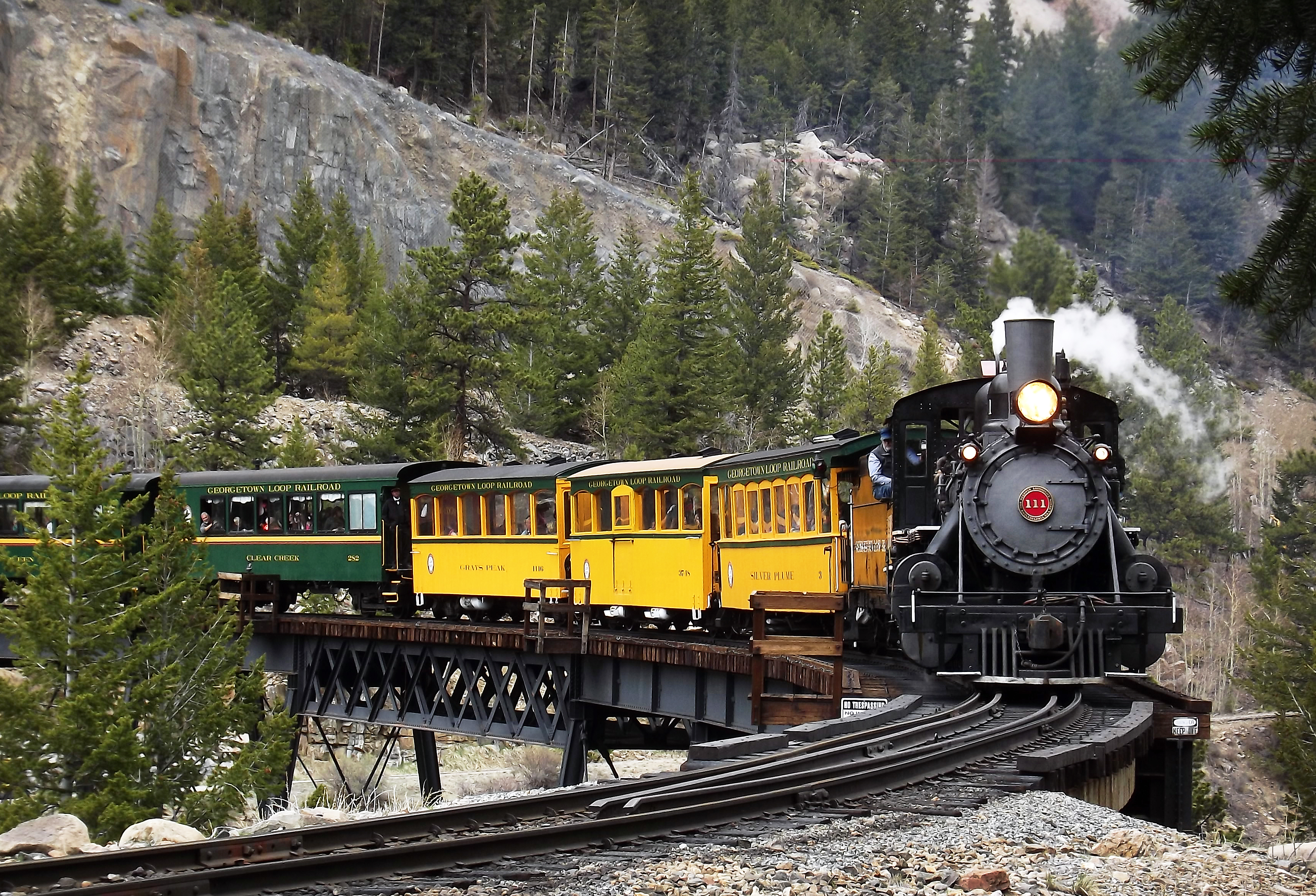 Photo by the Georgetown Loop Railroad, courtesy of the Clear Creek County Tourism Bureau