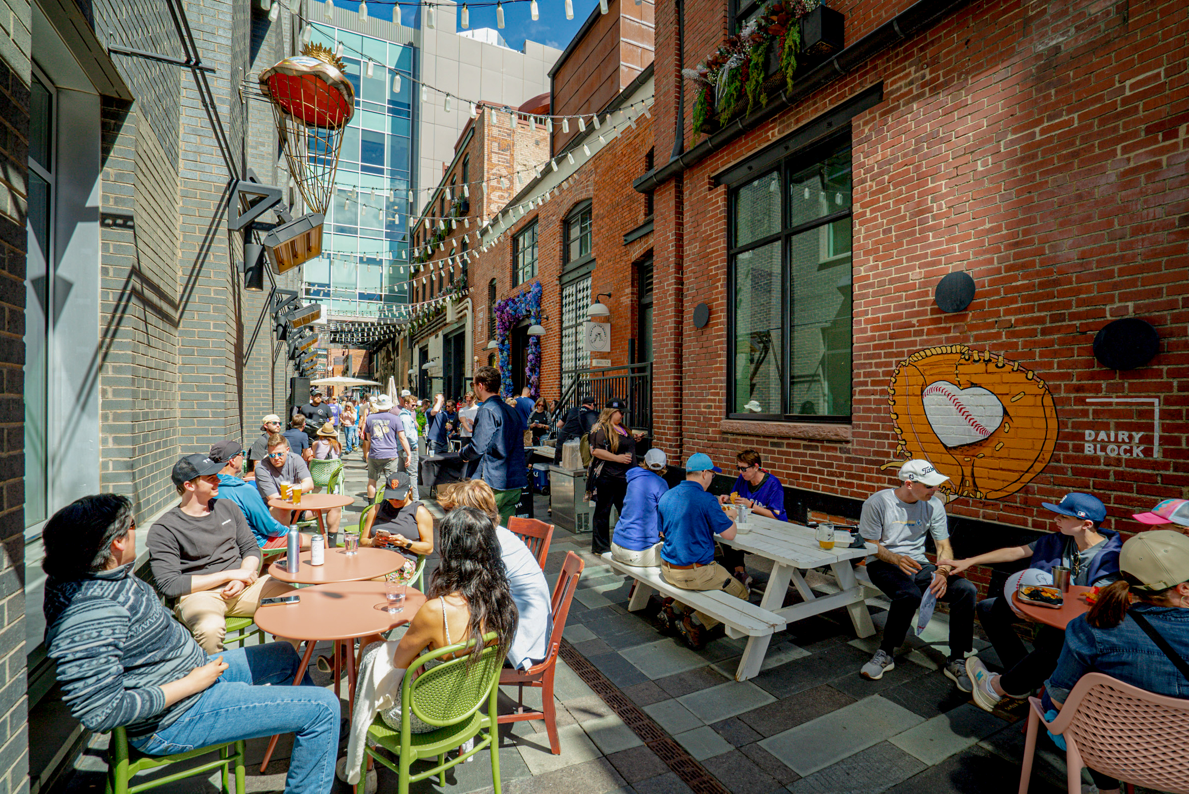 The Dairy Block in Downtown Denver for the Rockies Opening Day game Friday. (Courtesy photo, Dairy Block)