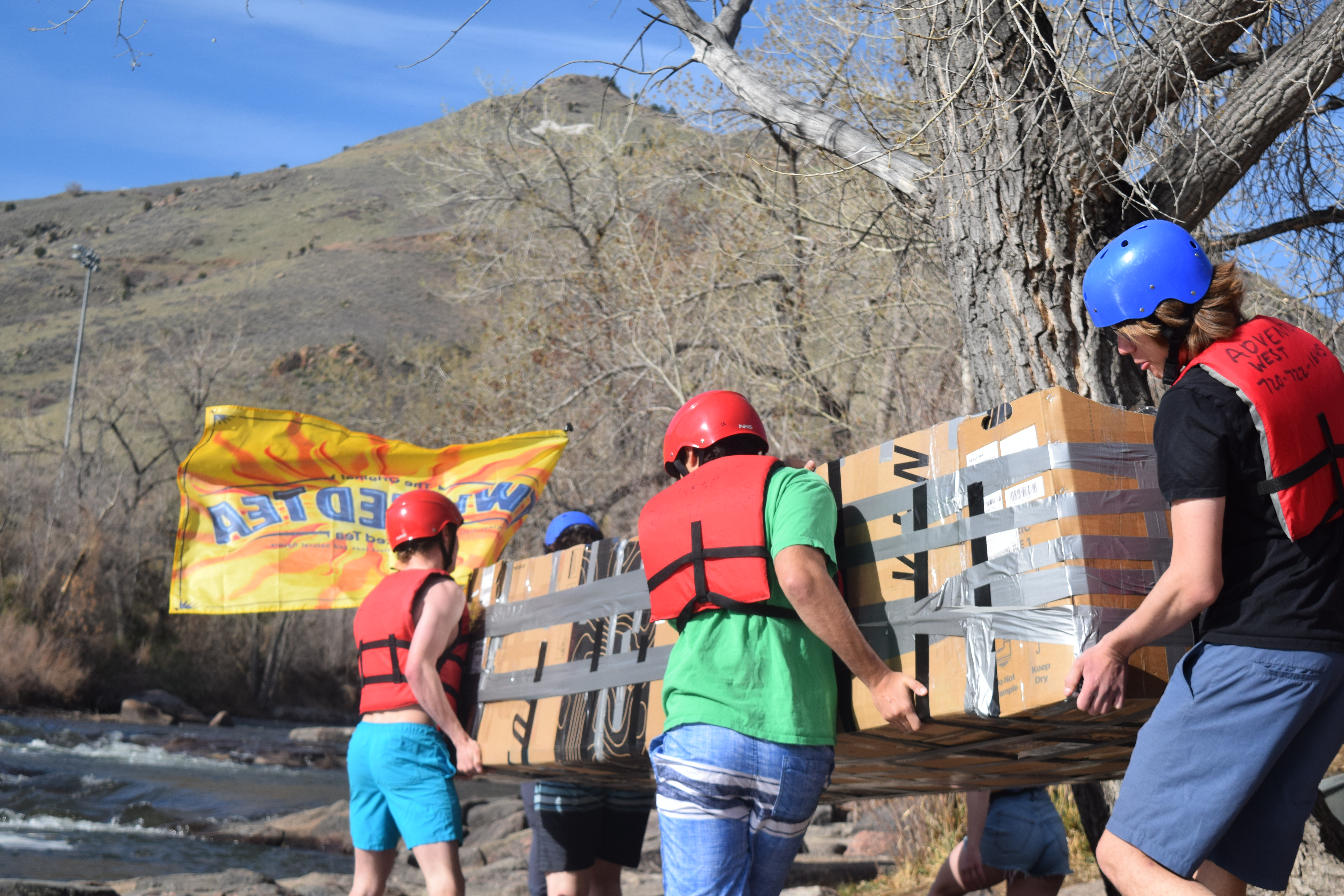 Colorado School of Mines students move their Twisted Tea cardboard boat to Clear Creek Saturday morning, hoping that its structure will withhold the creek during the boat race. (SageKelleyJefferson County Reportersage.kelley@denvergazette.comhttps://denvergazette.com/content/tncms/avatars/e/5f/457/e5f45740-2717-11ee-85b2-ab80f2d36252.5b966c1d2ce4987987665d57c237eda4.png)