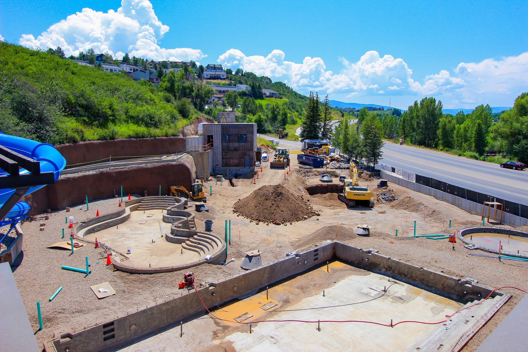 Recent construction has added more pool at Old Town Hot Springs in Steamboat Springs. The expansion is expected to debut this summer. Photo courtesy Old Town Hot Springs