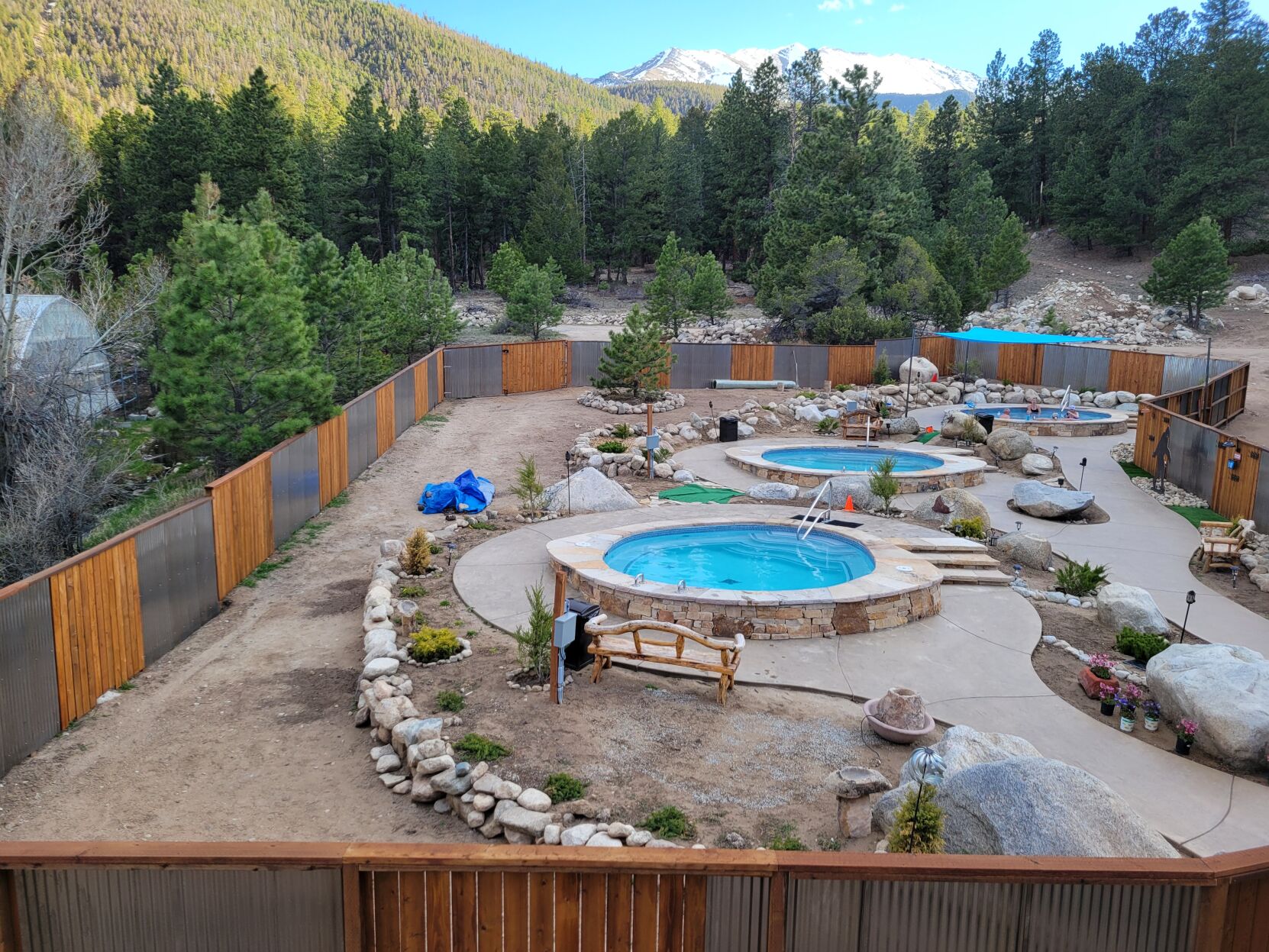 Charlotte Hot Springs near Buena Vista. It’s a dream “damn near 100 years in the making,” owner Glen Merrifield says. (Photo courtesy Charlotte Hot Springs)