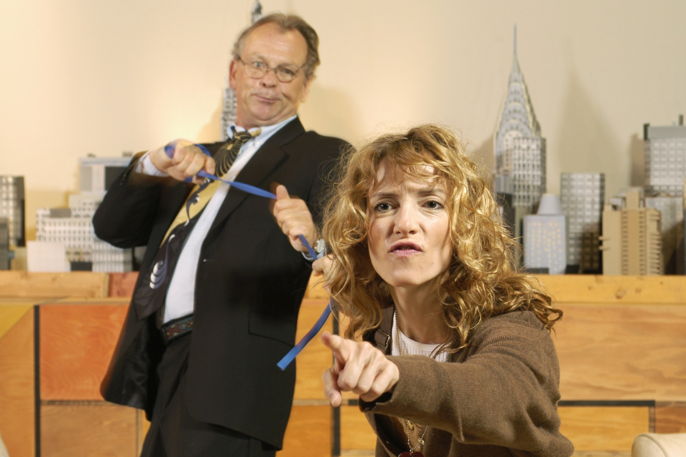 One of Denver actor Amie MacKenzie's many seminal stage roles has been playing the eponymous dog in A.R. Gurney's comedy 'Sylvia,' opposite John Ashton as Greg. MacKenzie played the title role of the dog in many different stagings for the Avenue Theater between 2000 and 2012. (THE AVENUE THEATER)