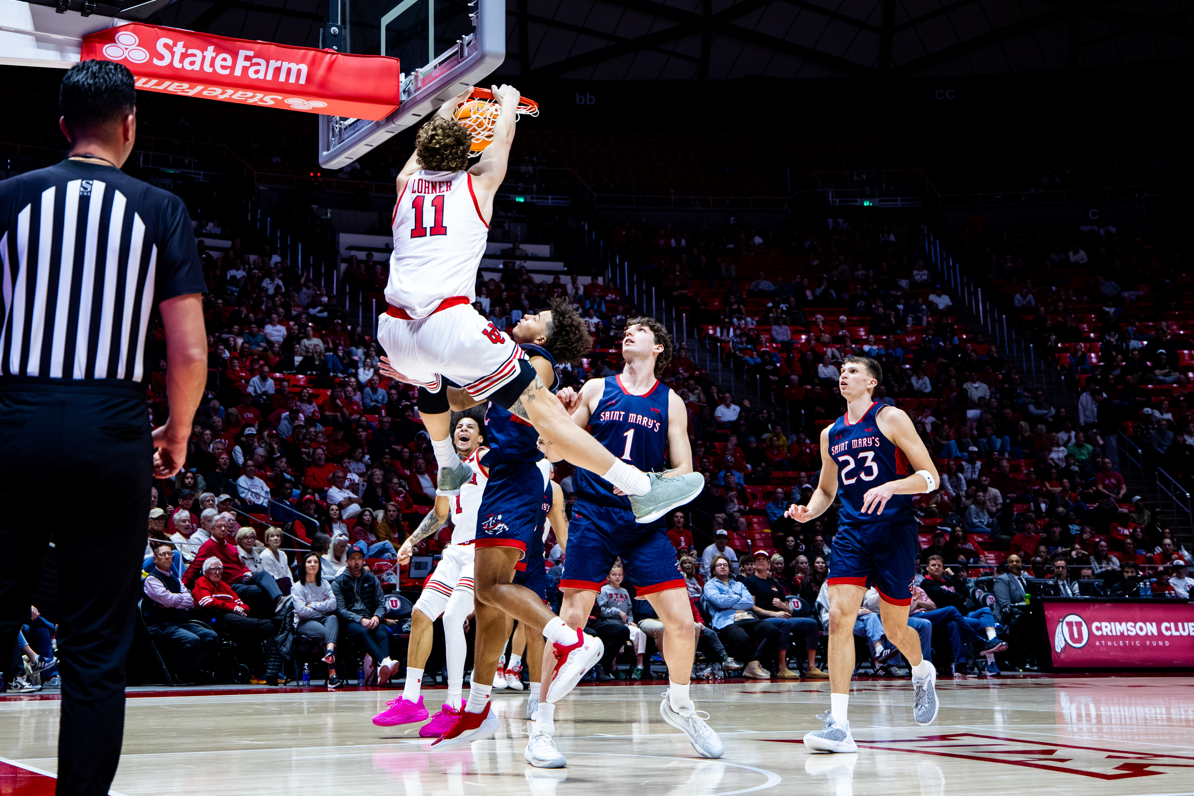 Utah Utes vs. Saint Mary’s at Huntsman Center in Salt Lake City, UT on Saturday, December 7, 2024. KellerNienau/Utah Athletics (Keller Nienau)
