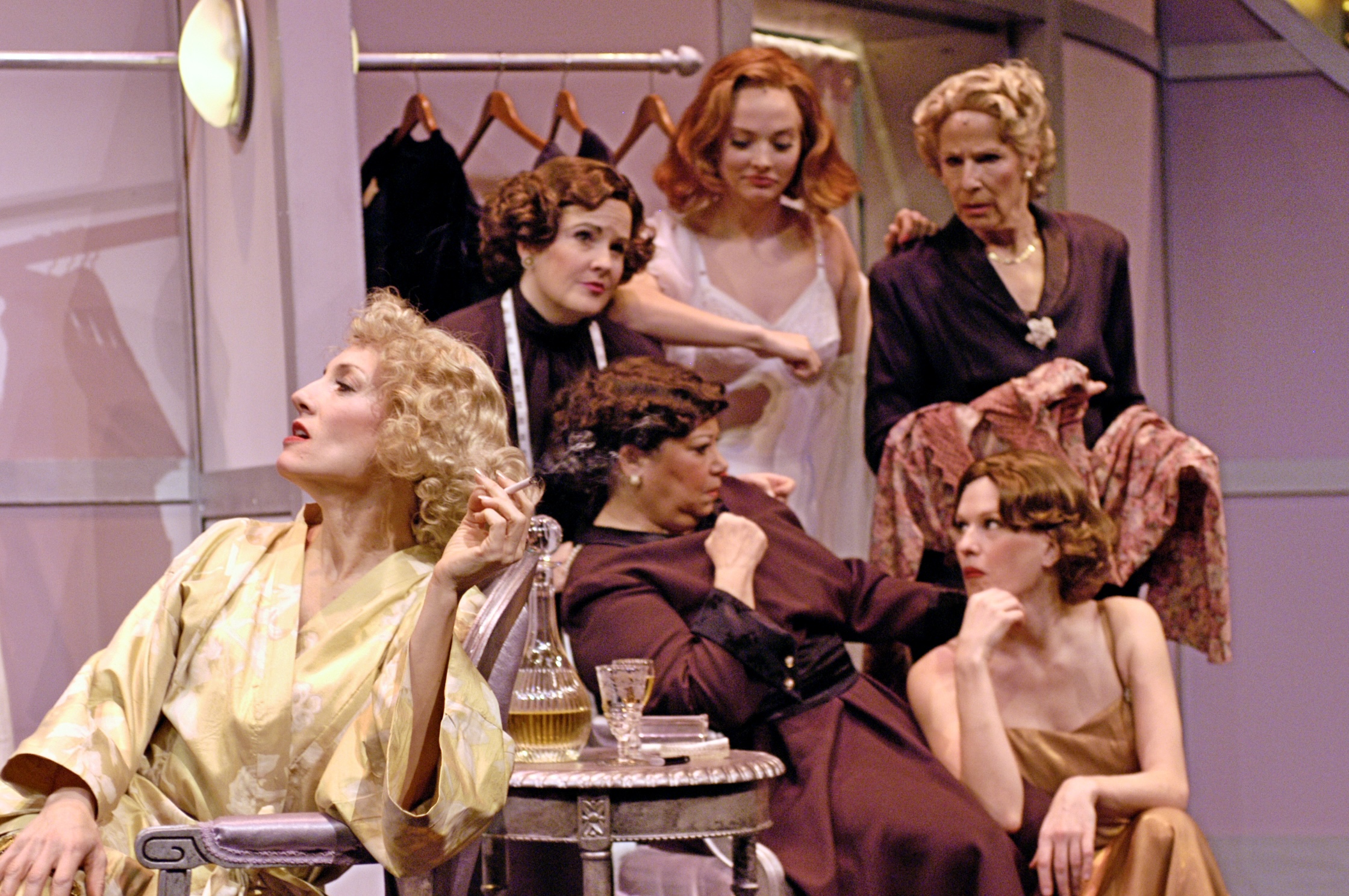Amie MacKenzie, left, played Crystal (the Joan Crawford role), in a seminal stage production of 'The Women' at the Arvada Center in 2004. The production gathered more tha 30 of Denver's most accomplished actors together for one play. (ARVADA CENTER)
