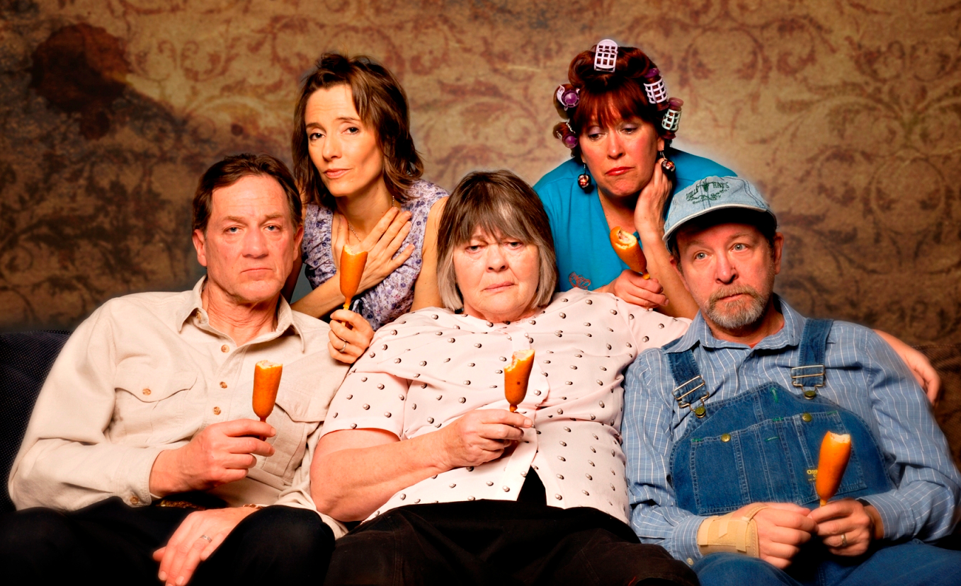 The cast of