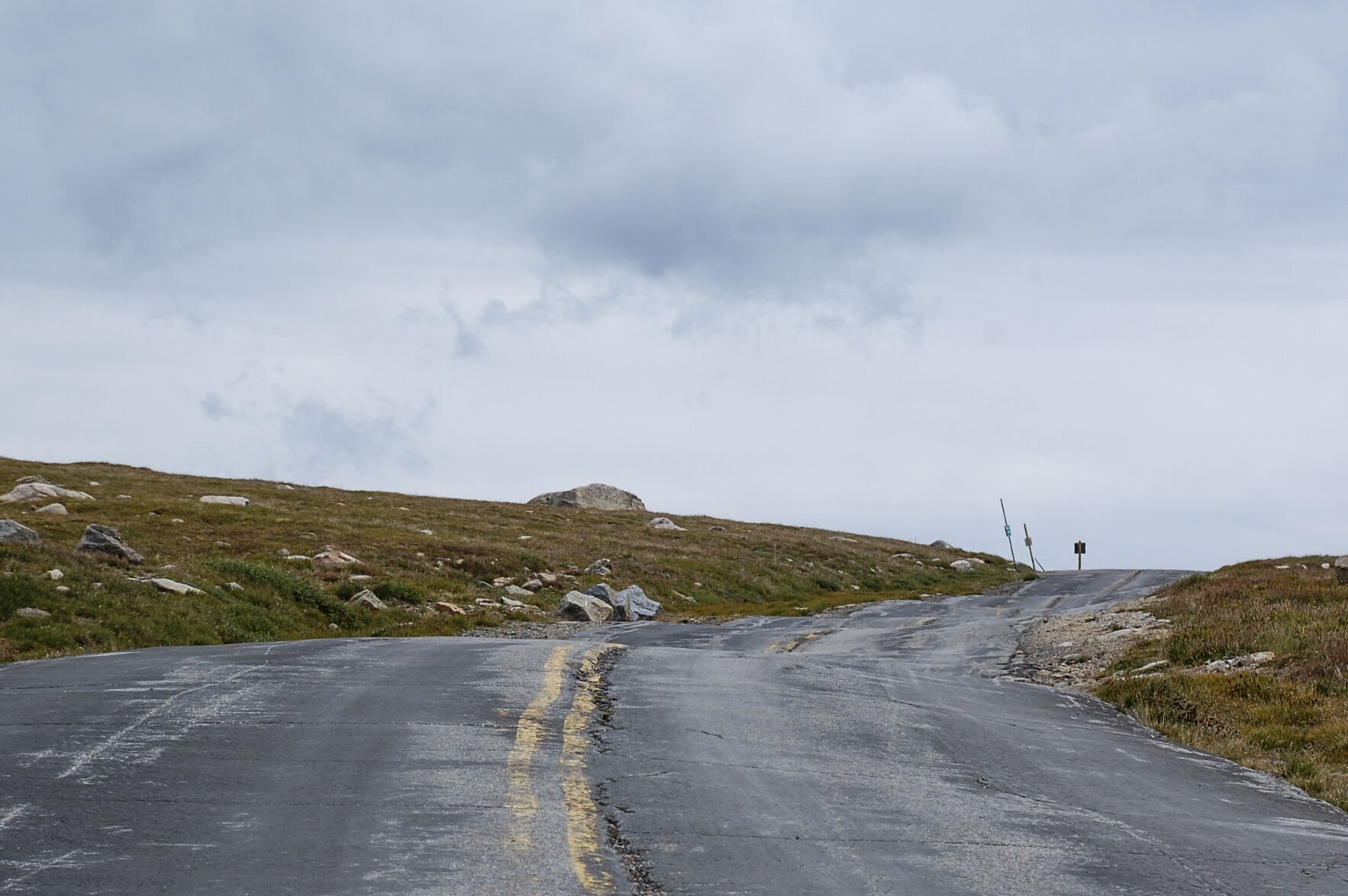 Work is underway to reconstruct a damaged, eroded stretch of Mount Blue Sky Scenic Byway. Photo by Cassandra Patton, courtesy of Clear Creek County Tourism Bureau