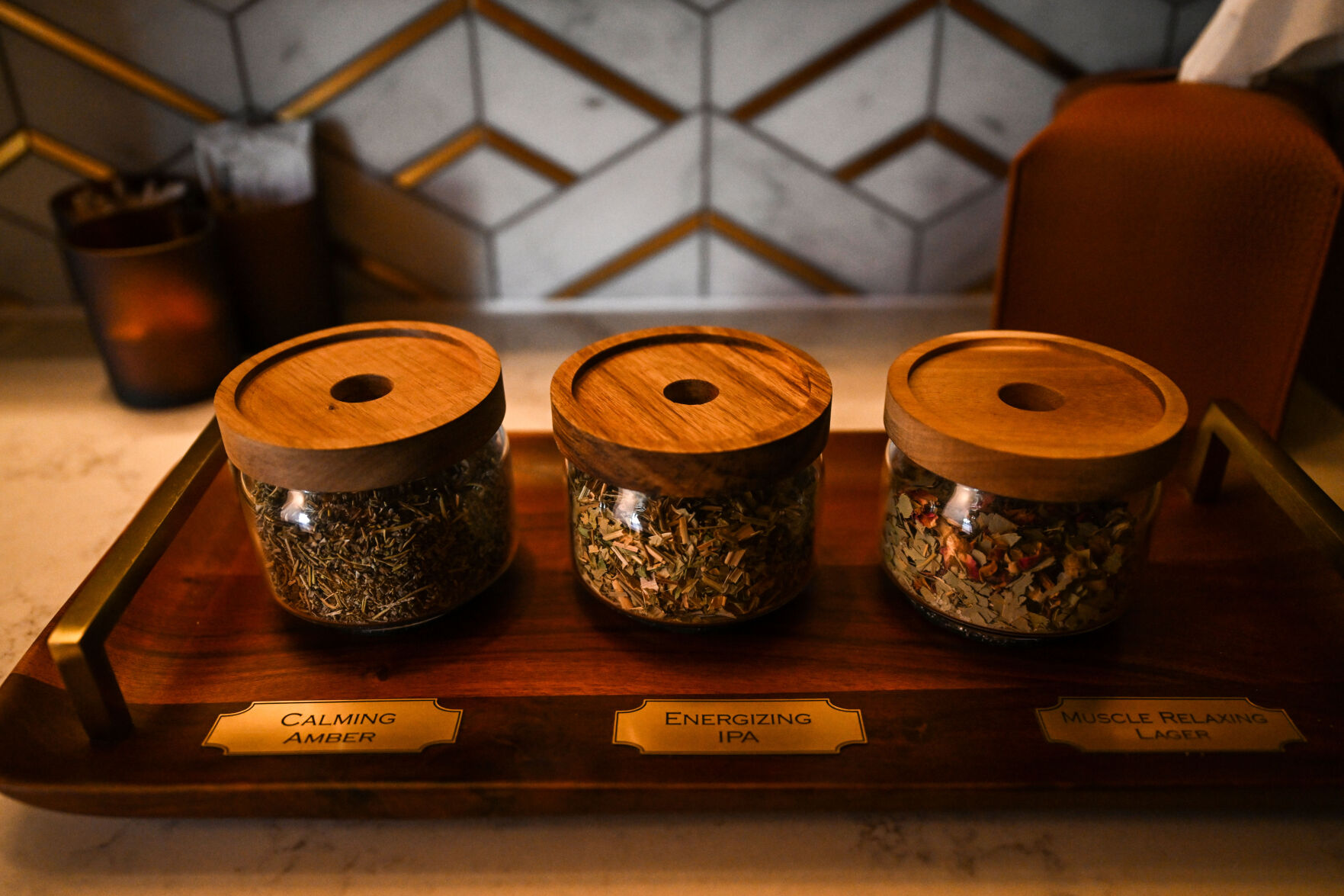 Customers can choose between three different beer themed herbal combinations for their sauna. (Stephen Swofford, Denver Gazette) (StephenSwoffordPhotographerstephen.swofford@gazette.comhttps://secure.gravatar.com/avatar/1ddcaf11c5d70eaa58546ddc4e038687?d=mm&r=g)