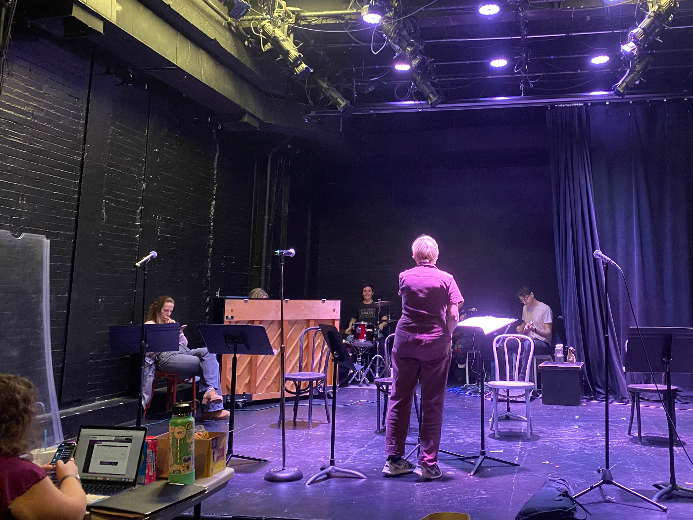 Jill Sobule in workshop development rehearsal for “Crimson Lit.