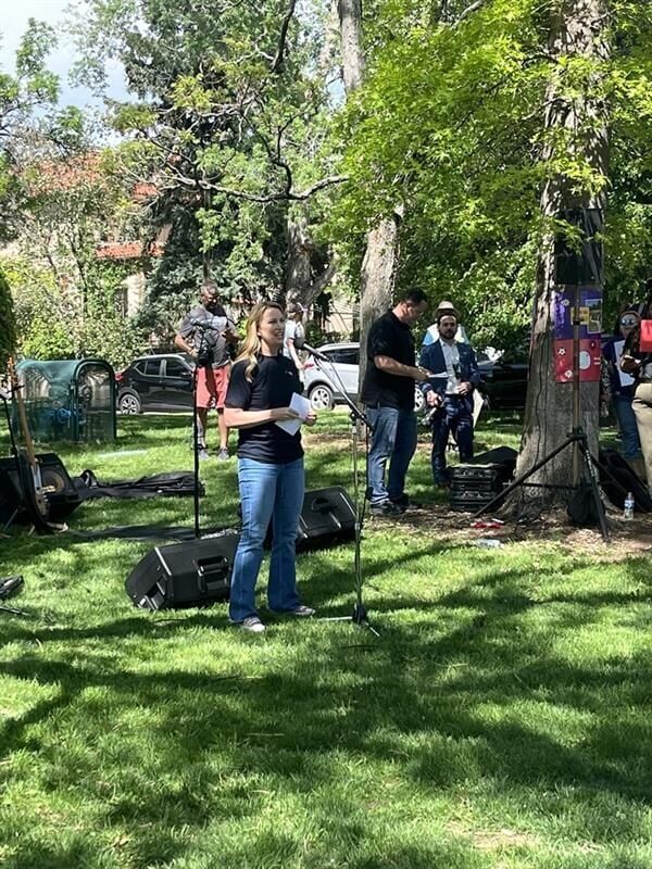 Sen. Jessie Danielson, D-Wheat Ridge, speaks at a rally at Governor's Park urging Gov. Jared Polis to sign Senate Bill 005 on May 13, 2025. Danielson was a prime sponsor of the bill. (MarissaVentrelliReportermarissa.ventrelli@coloradopolitics.comhttps://secure.gravatar.com/avatar/52a7afcad9fc4339f1e3225c6b2814d4?d=mm&r=g)