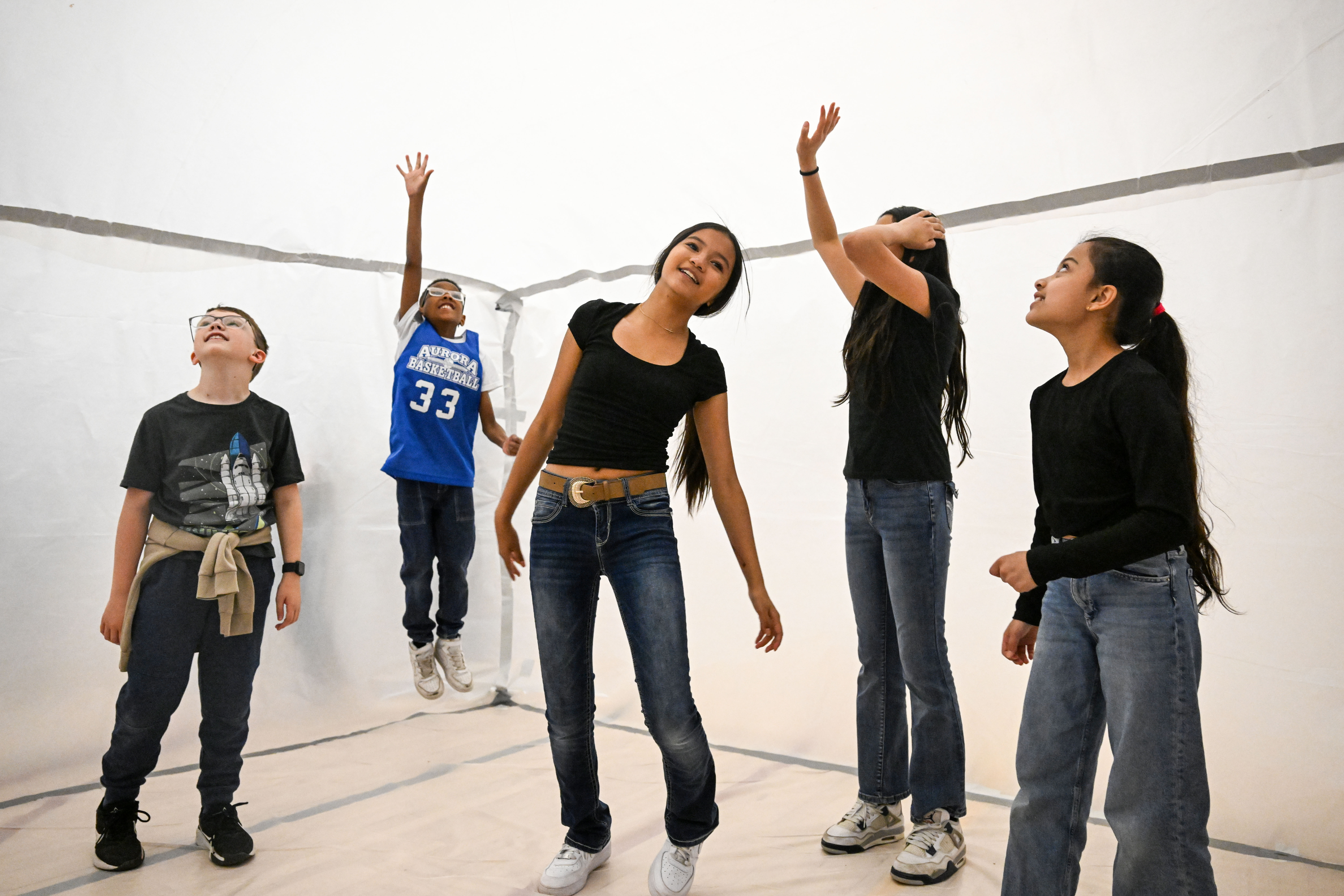 Students from Arrowhead Elementary and other schools came to Buckley Space Force Base as part of the school liaison program to build habitats, create life support systems, and complete Mars facts puzzles as part of a Mission to Mars event on Tuesday, May 6, 2025. (Stephen Swofford, Denver Gazette) (StephenSwoffordPhotographerstephen.swofford@gazette.comhttps://secure.gravatar.com/avatar/1ddcaf11c5d70eaa58546ddc4e038687?d=mm&r=g)