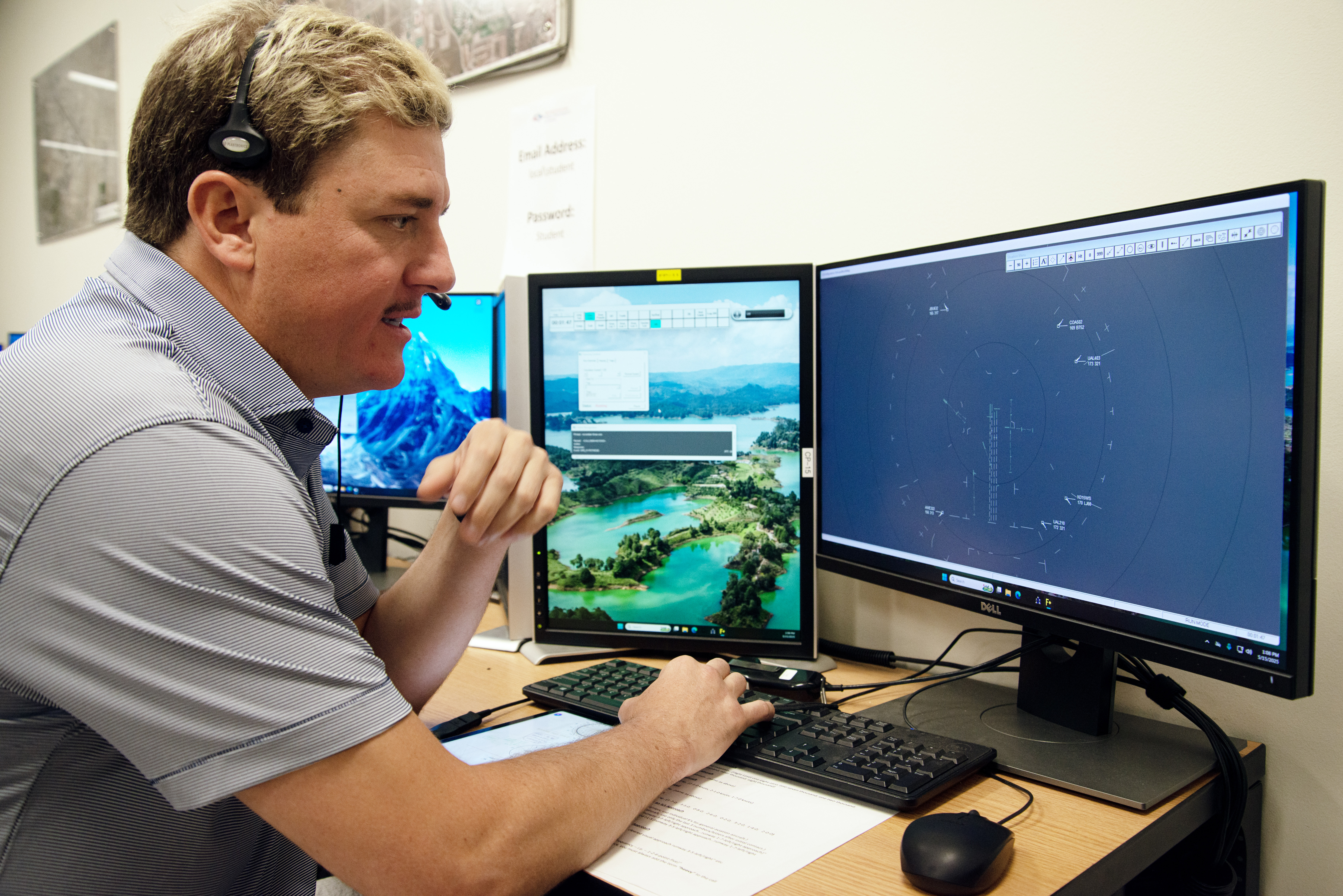 Alex Edwards, a student in the MSU Denver air traffic control concentration, works through simulations in the classroom on Thursday, May 15, 2025. (TomHellauerMultimedia Producertom.hellauer@denvergazette.comhttps://denvergazette.com/content/tncms/avatars/f/9e/622/f9e6228a-3b6b-11ed-bf10-fbb71fa8e421.f54b911252c540f1d61709edc4727a39.png)