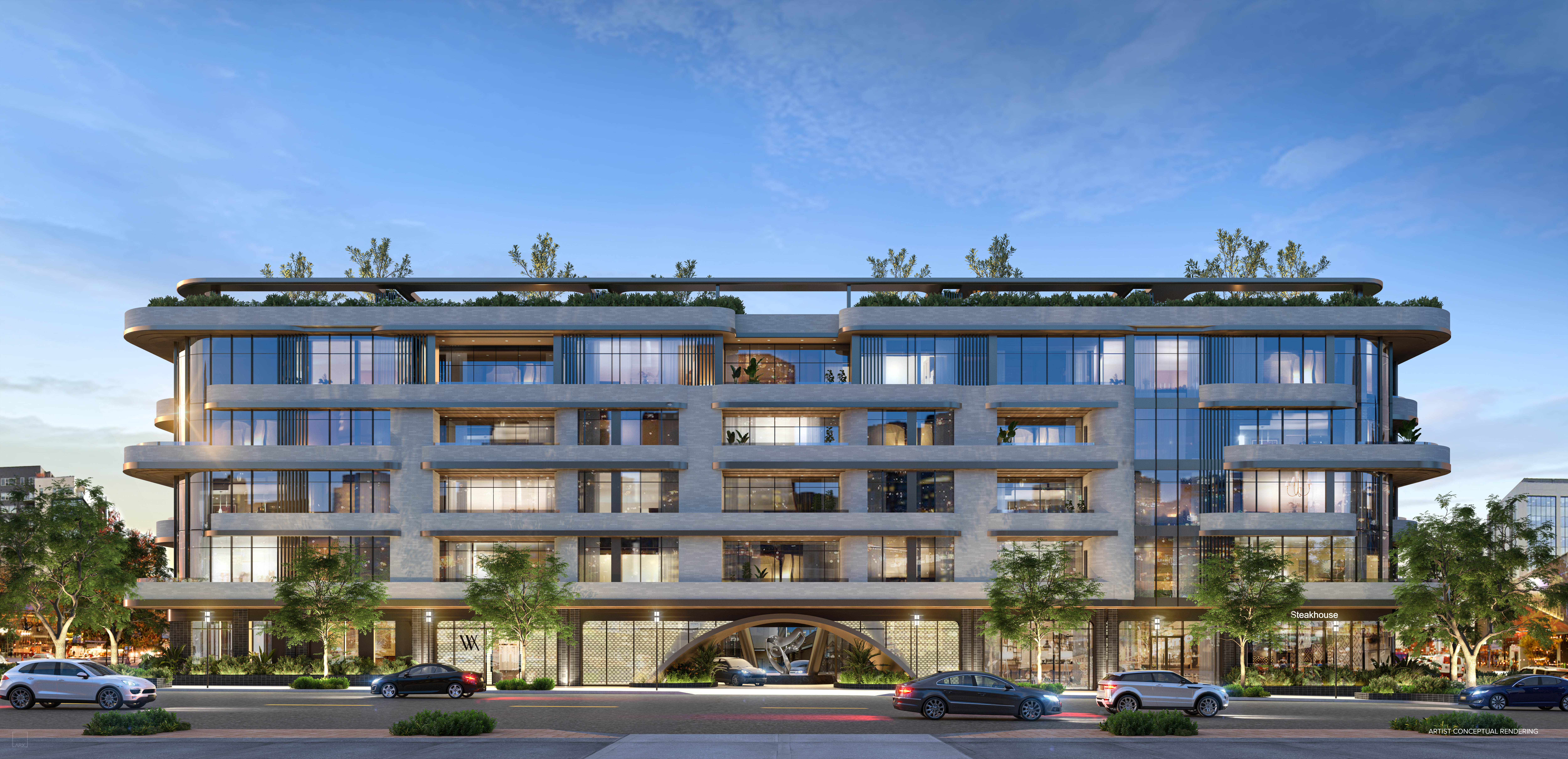 A rendering of the Waldorf Astoria Residences coming to Cherry Creek North, the first property from the luxury brand to open in Colorado. (Courtesy photo, ARX Creative)