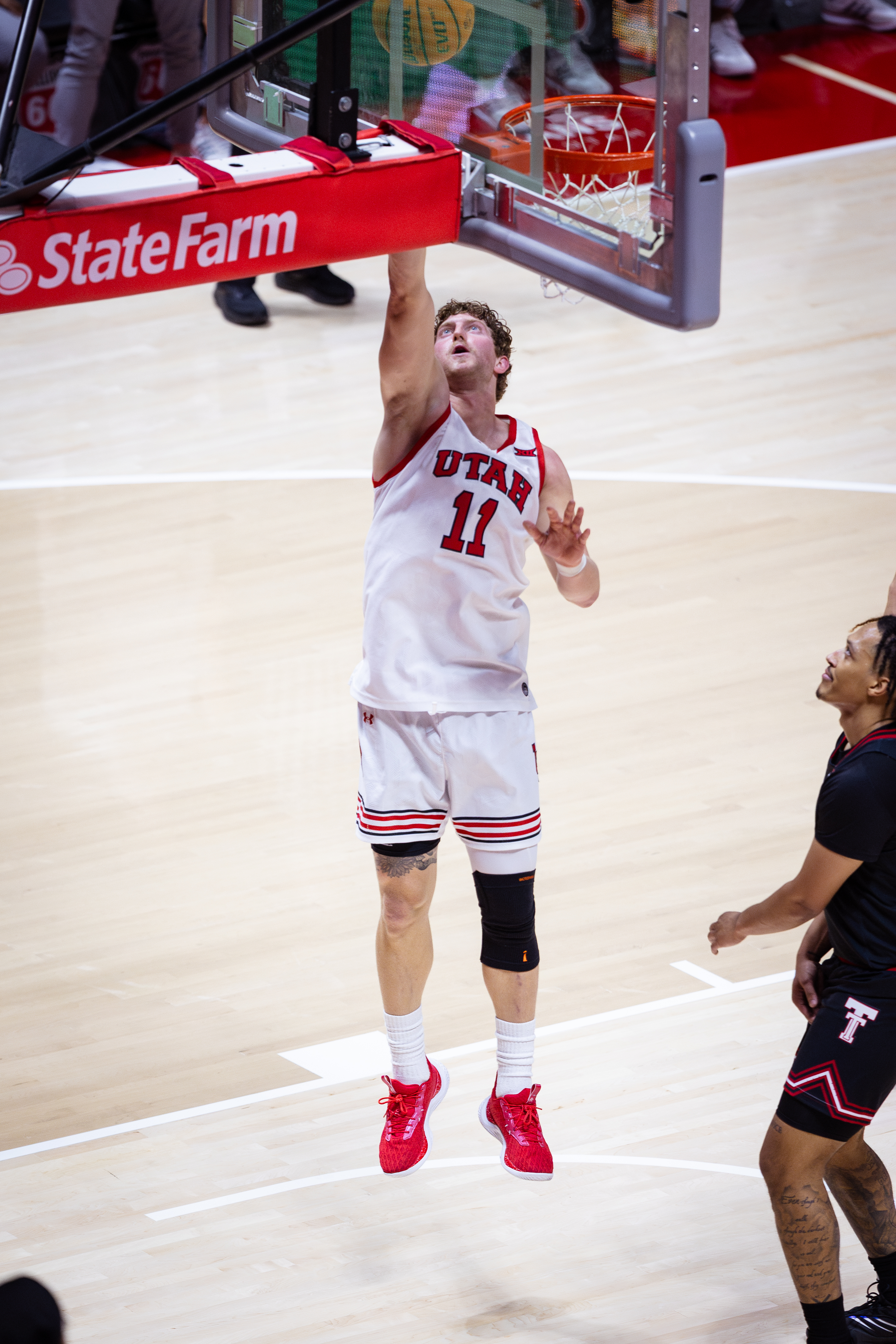 Utah Utes Basketball vs. Texas Tech University Red Raiders at Jon M. Huntsman Center in Salt Lake City, UT on Saturday, January 4, 2025. Davis Kuhn/Utah Athletics (Davis Kuhn)
