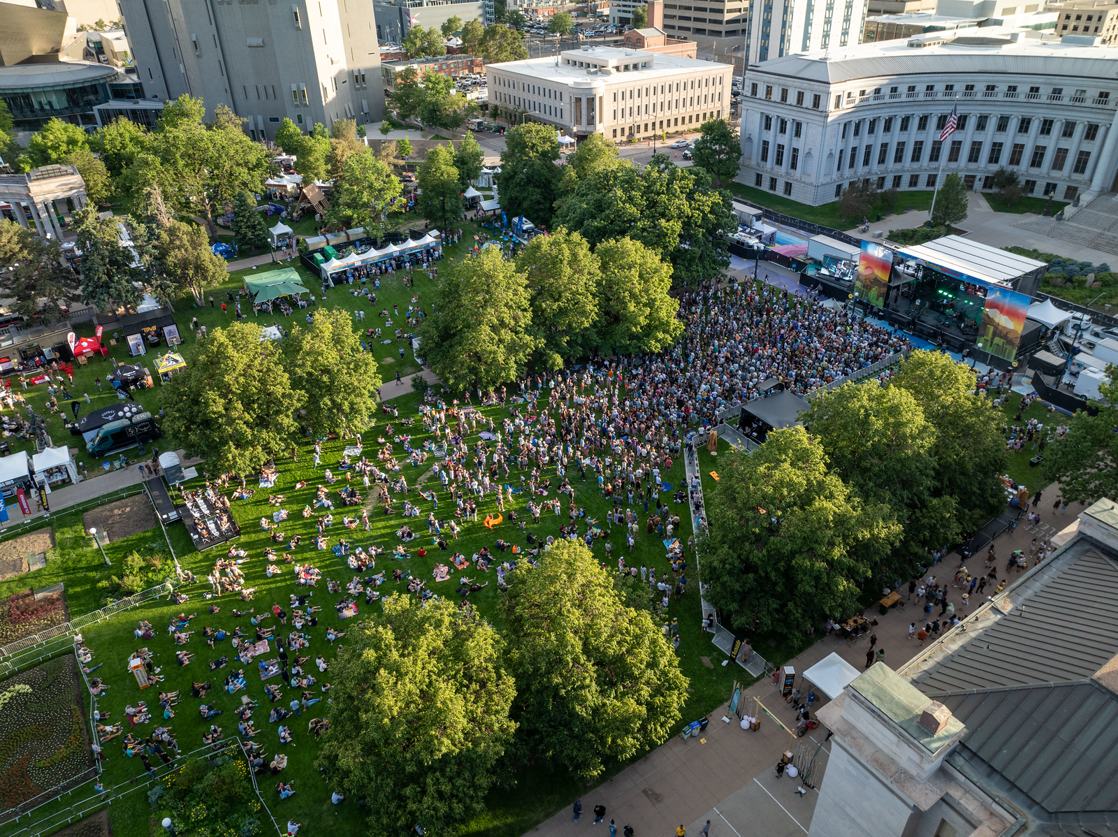 Festival goers attend the 2024 Outside Festival Denver in Civic Center Park May 2024 in Denver, Colorado. (Courtesy photo, Outside Fesitval)